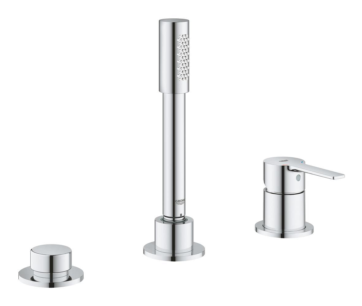 Lineare 3-hole single-lever bath combination