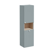Root Groove Tall Unit, short, with laundry basket, Matt Fijord Green, Right