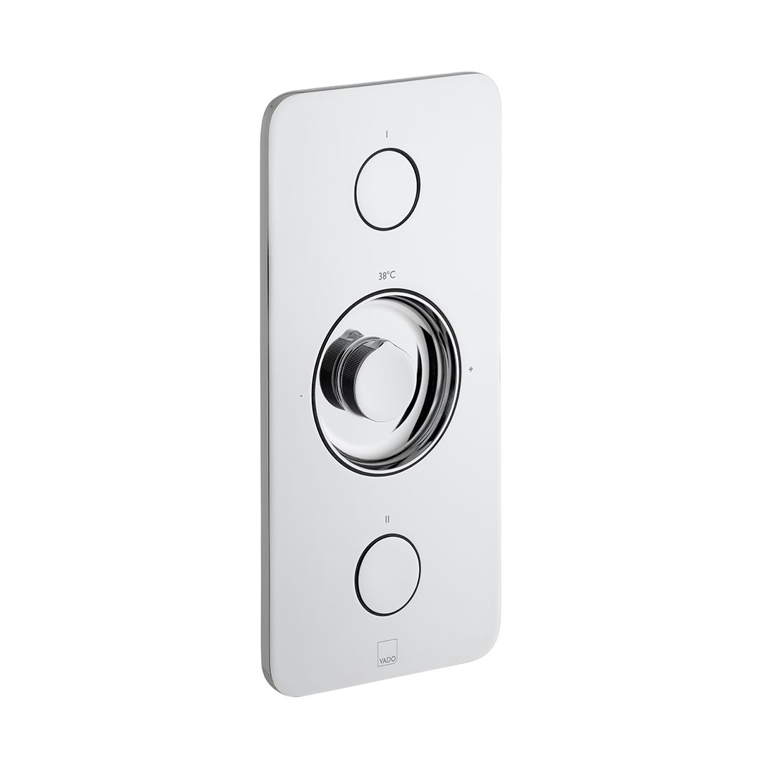 Zone 2 Button 2 Outlet Horizontal Thermostatic Valve Trim Kit for use with ZON-028/2-CONC