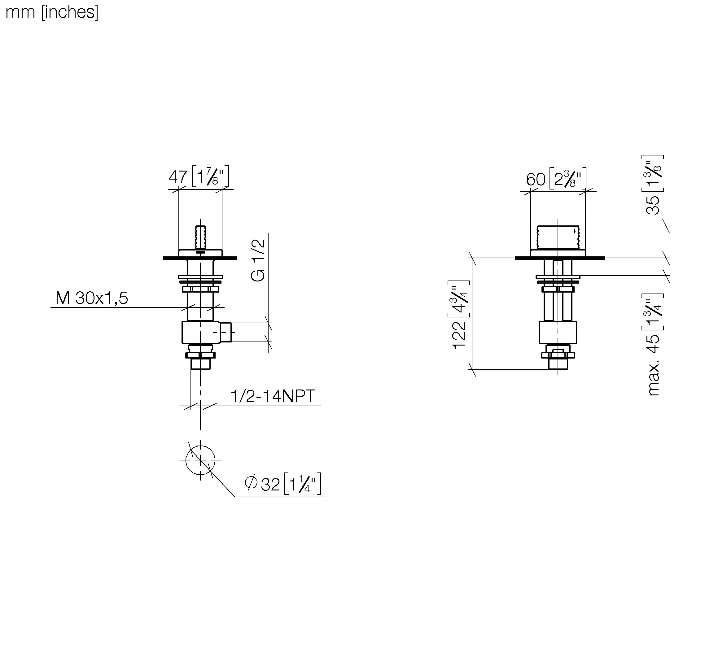 Cl 1 Deck Valve Anti Clockwise Closing Hot Chrome IV