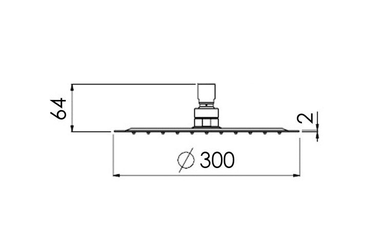 ULTRA SLIM - Square 300mm Shower Head