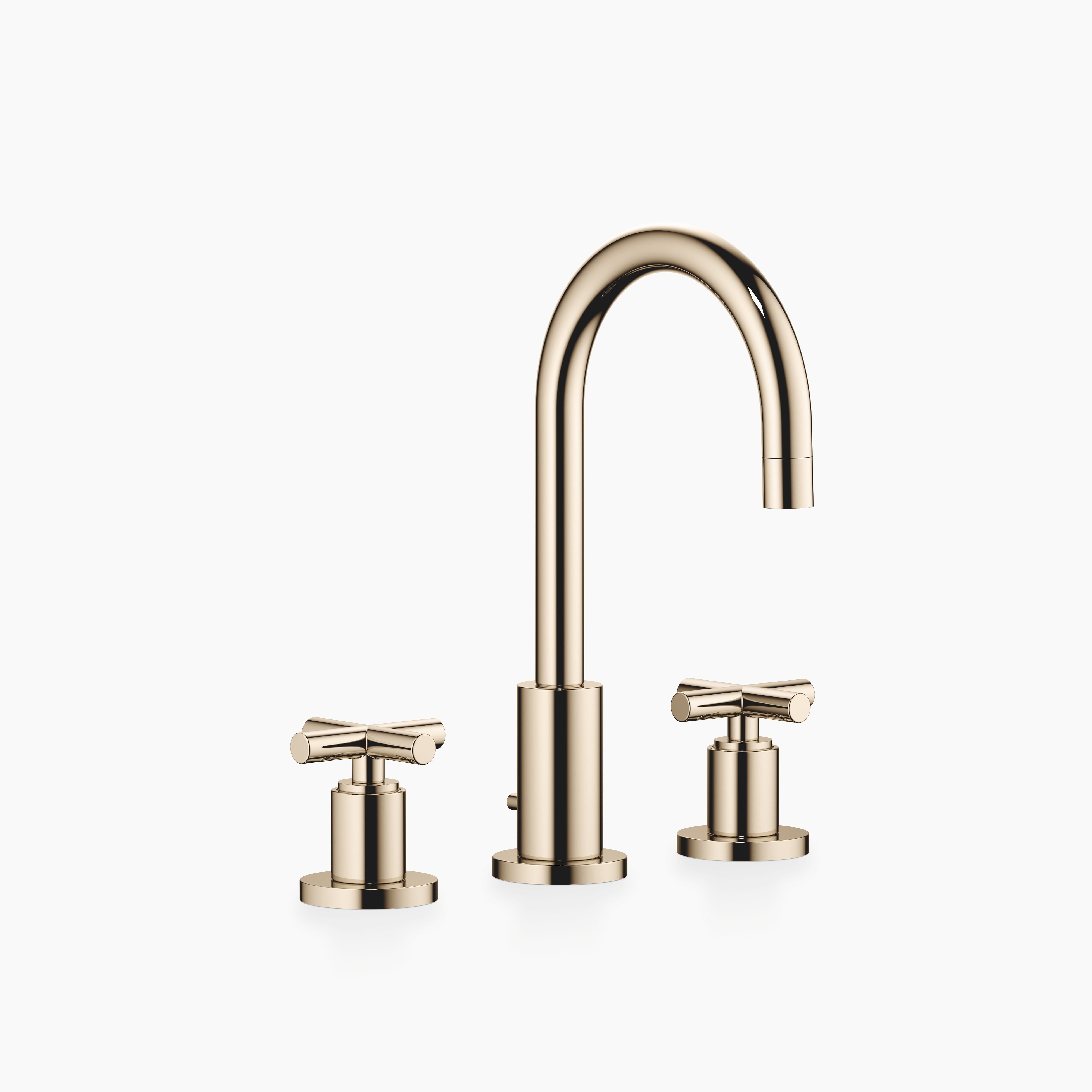Tara Three Hole Basin Mixer With Pop Up Waste Chrome IV