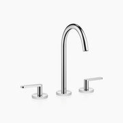 Meta Three Hole Basin Mixer With Pop Up Waste Chrome