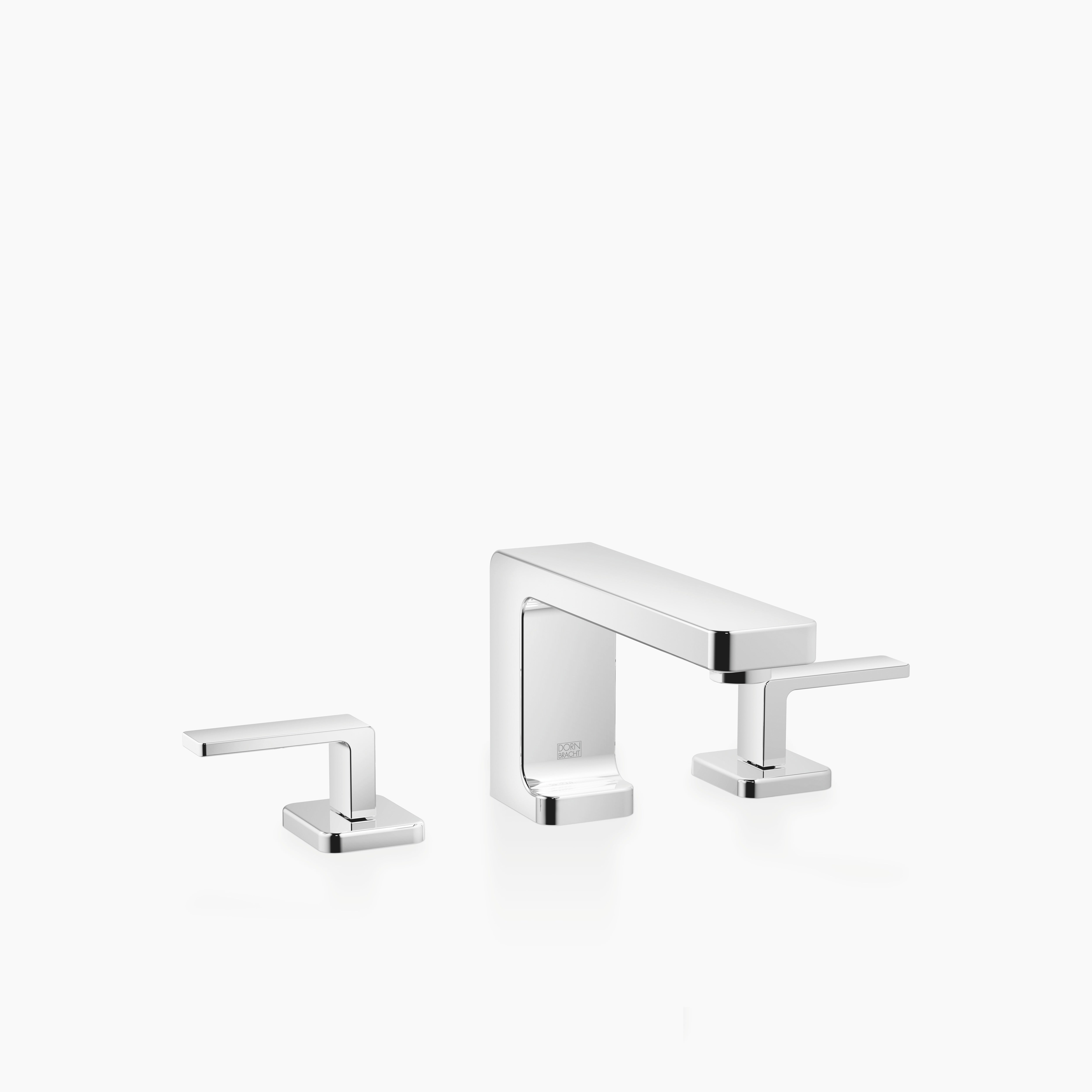 Lulu Three Hole Basin Mixer With Pop Up Waste Chrome