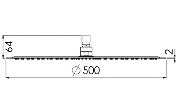 ULTRA SLIM - Round 500mm Head