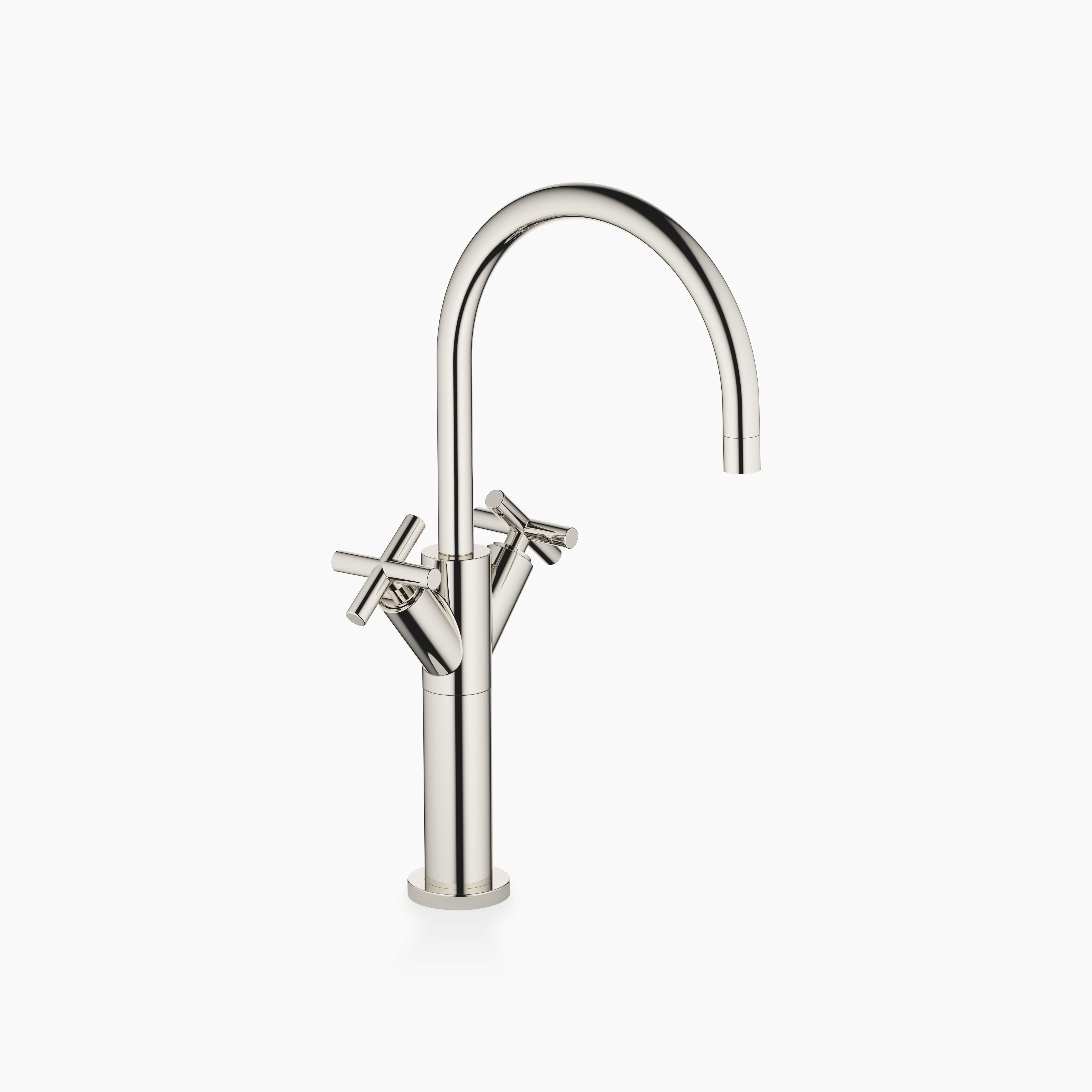 Tara Single Hole Basin Mixer With Raised Base Without Pop Up Waste Chrome