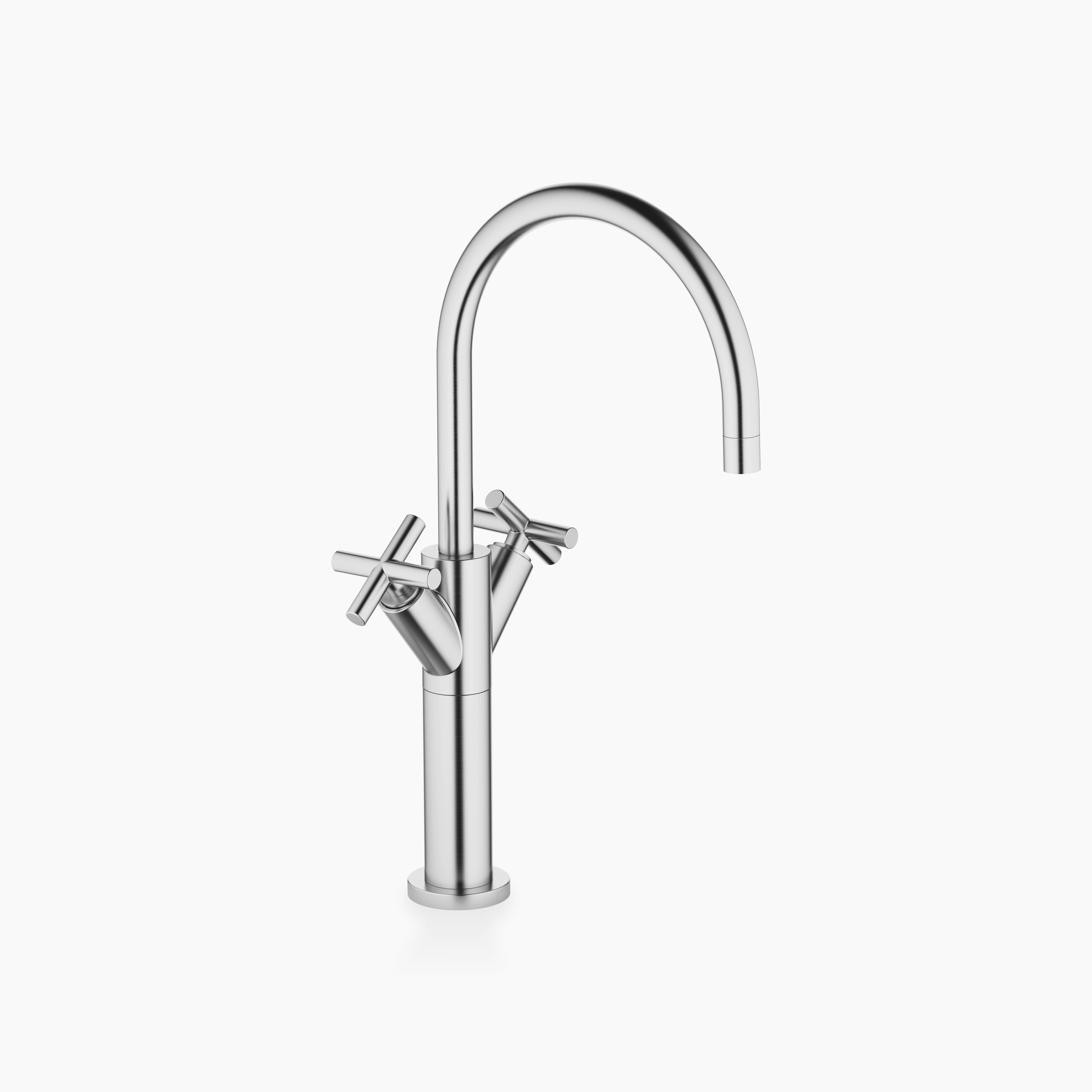 Tara Single Hole Basin Mixer With Raised Base Without Pop Up Waste Chrome