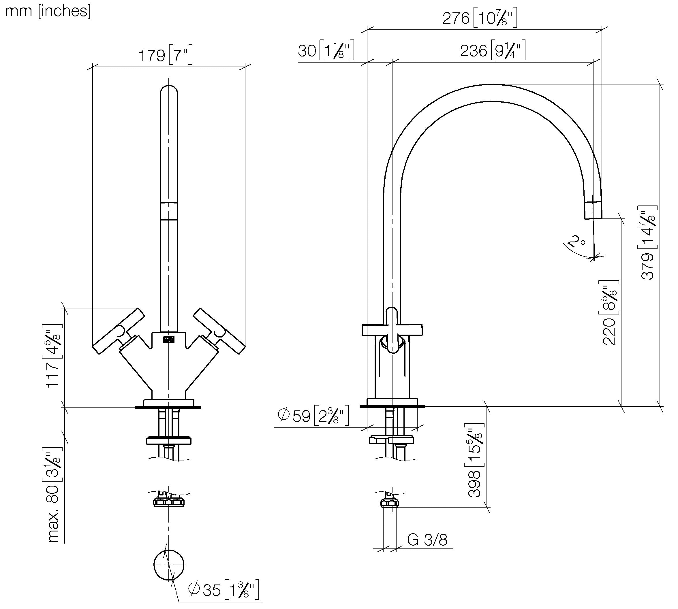 Tara Single Hole Mixer Chrome