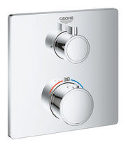 Grohtherm Thermostatic mixer for 1 outlet with shut off valve