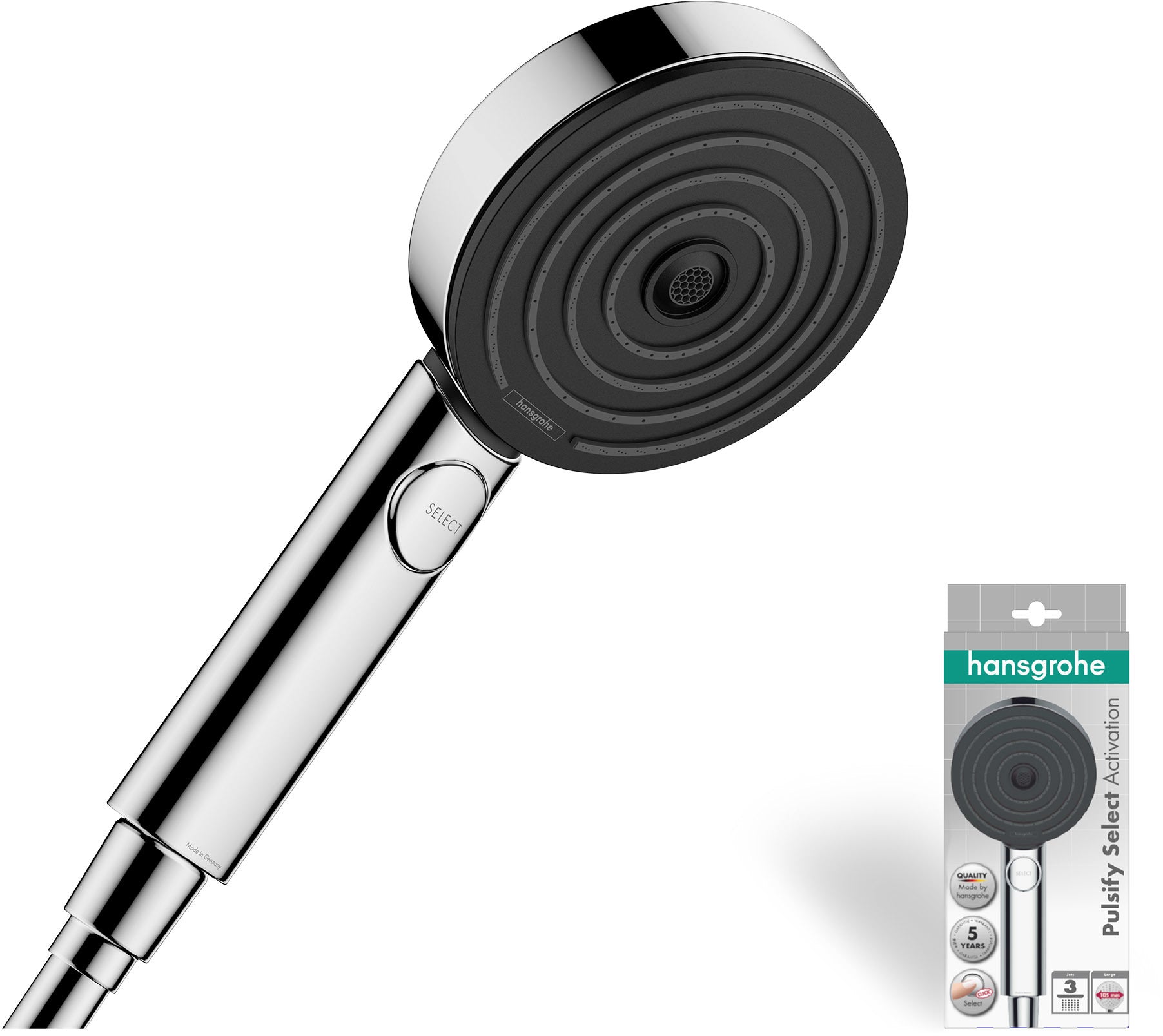 Pulsify Select S Hand shower 105 3jet Relaxation EcoSmart