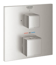 Grohtherm Cube Thermostatic mixer for 1 outlet with shut off valve