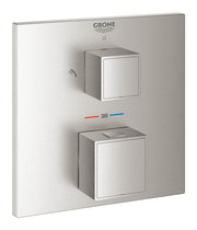 Grohtherm Cube Thermostatic shower mixer for 2 outlets with integrated shut off/diverter valve