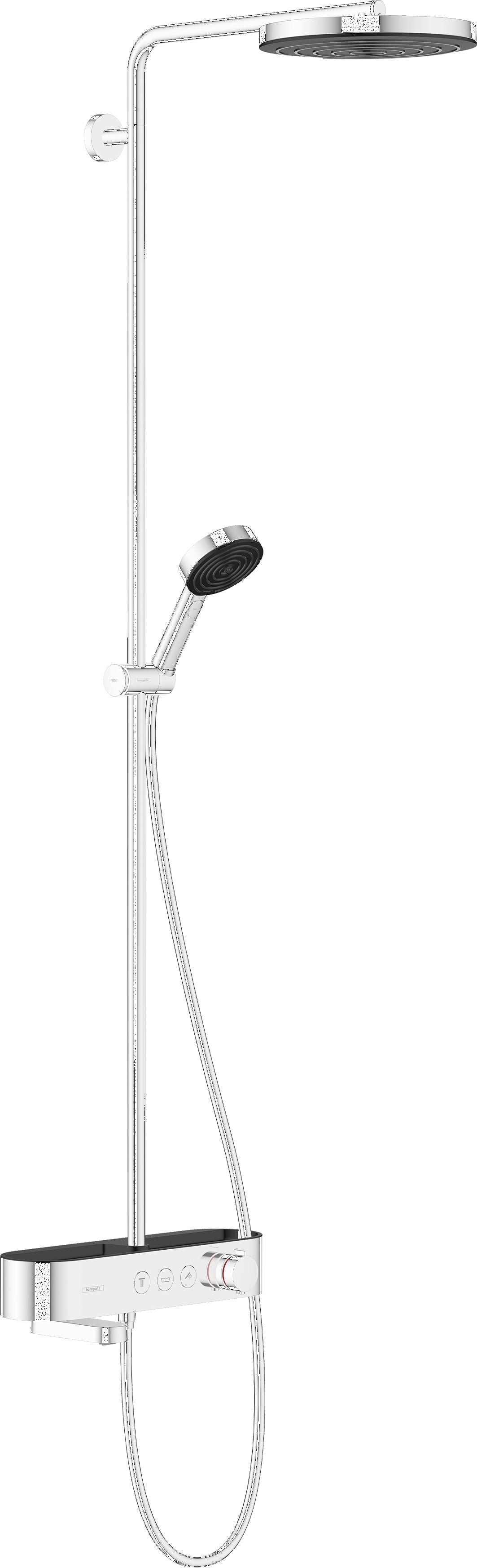 Pulsify S Showerpipe 260 1jet with bath thermostat ShowerTablet 400
