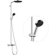 Pulsify S Puro Showerpipe 260 1jet EcoSmart with bath thermostat Ecostat Fine