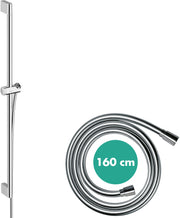 Unica Shower bar Pulsify S 90 cm with push slider and Isiflex shower hose 160 cm