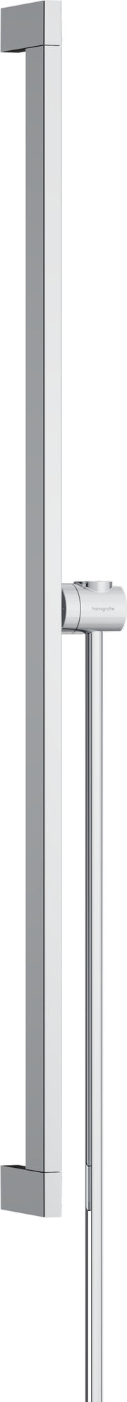 Unica Shower bar E Puro 90 cm with easy slide hand shower holder and Isiflex shower hose 160 cm