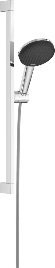 Raindance Alive Select S Shower set 125 3jet EcoSmart with shower bar Unica E Puro 65 cm and easy slide hand shower holder
