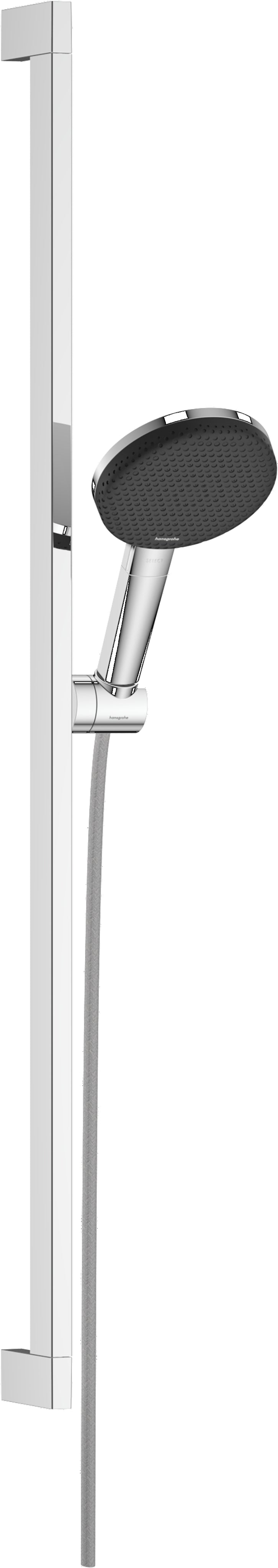 Raindance Alive Select S Shower set 125 3jet EcoSmart with shower bar Unica E Puro 90 cm and easy slide hand shower holder