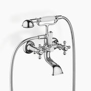 Madison Bath Mixer For Wall Mounting With Hand Shower Set Chrome