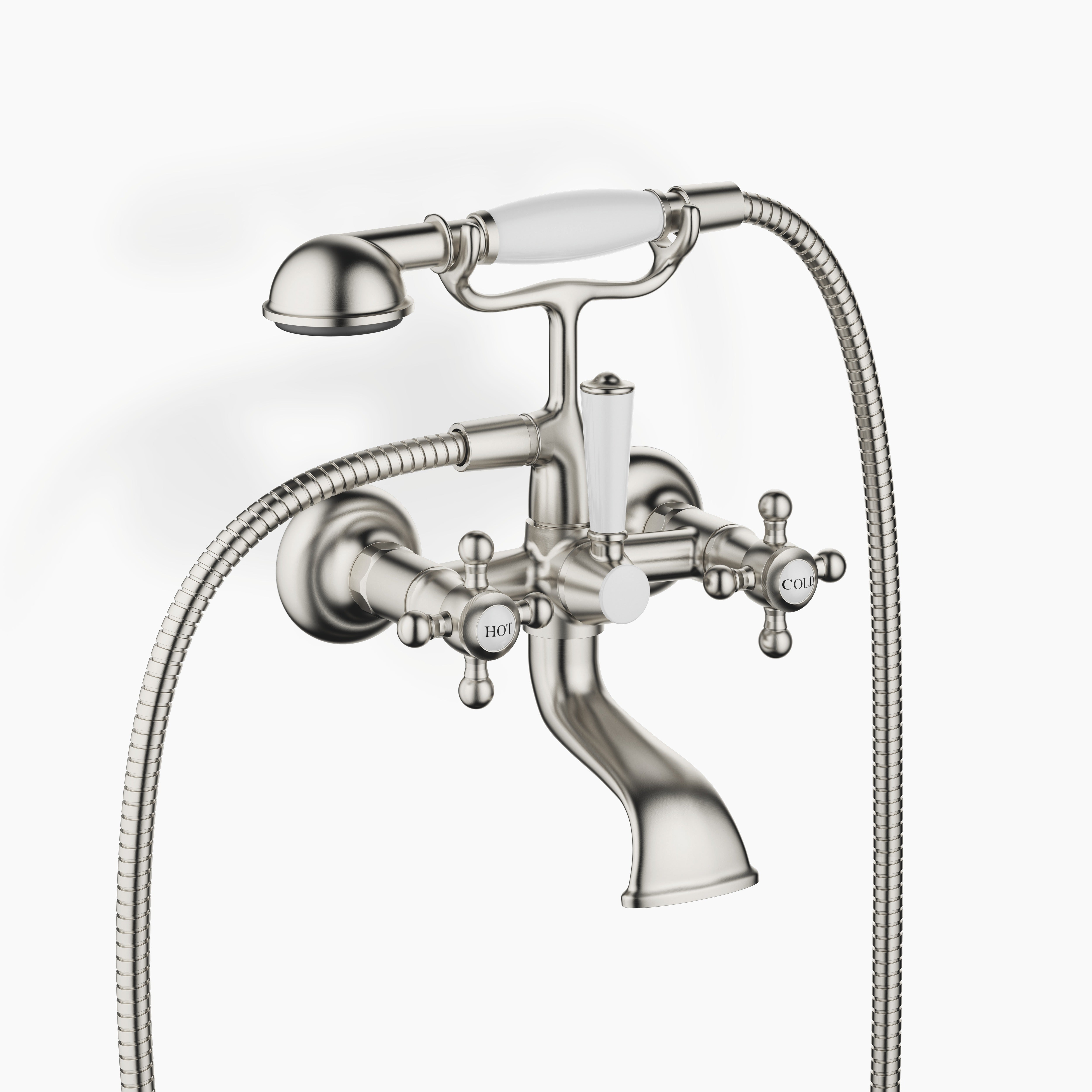 Madison Bath Mixer For Wall Mounting With Hand Shower Set Chrome