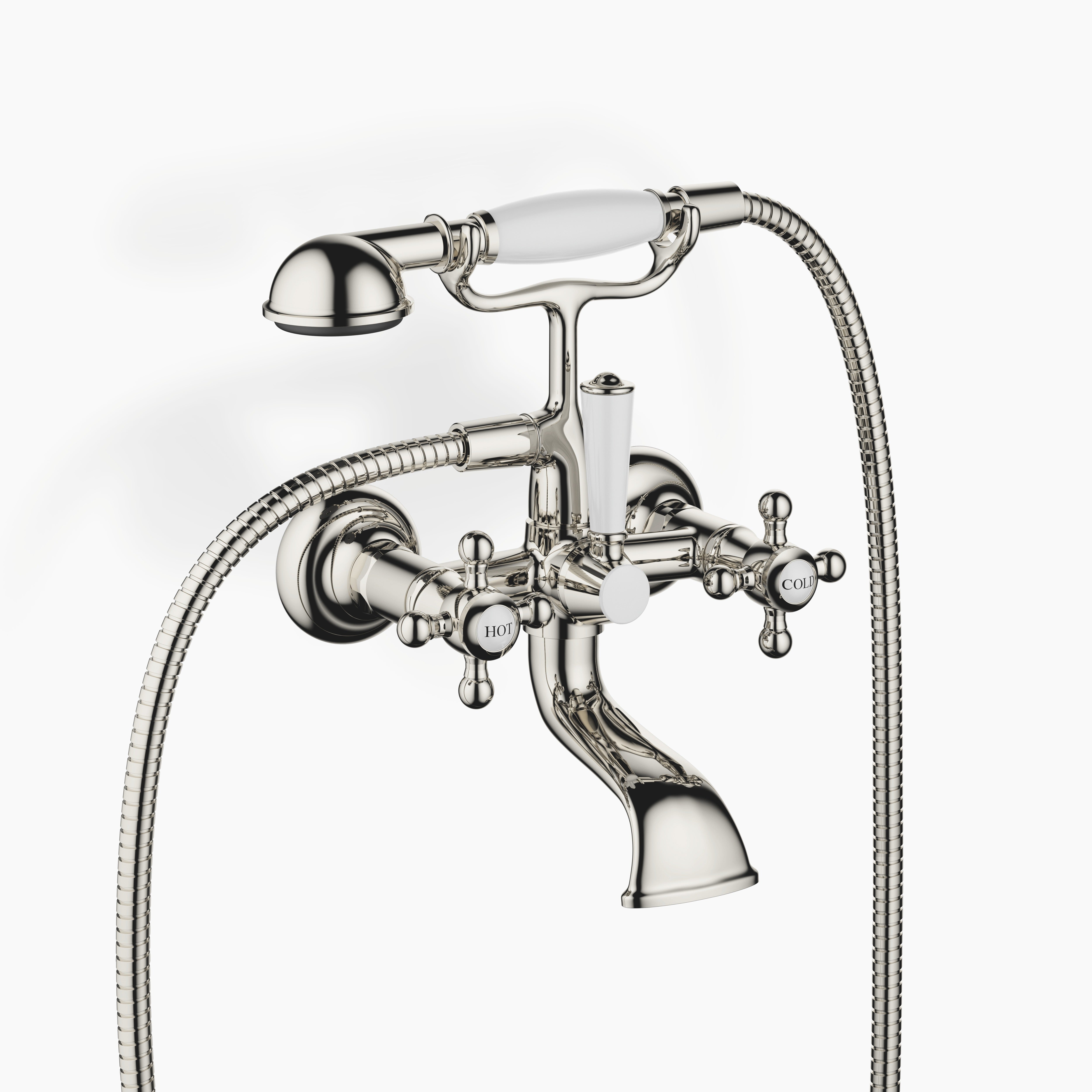 Madison Bath Mixer For Wall Mounting With Hand Shower Set Chrome