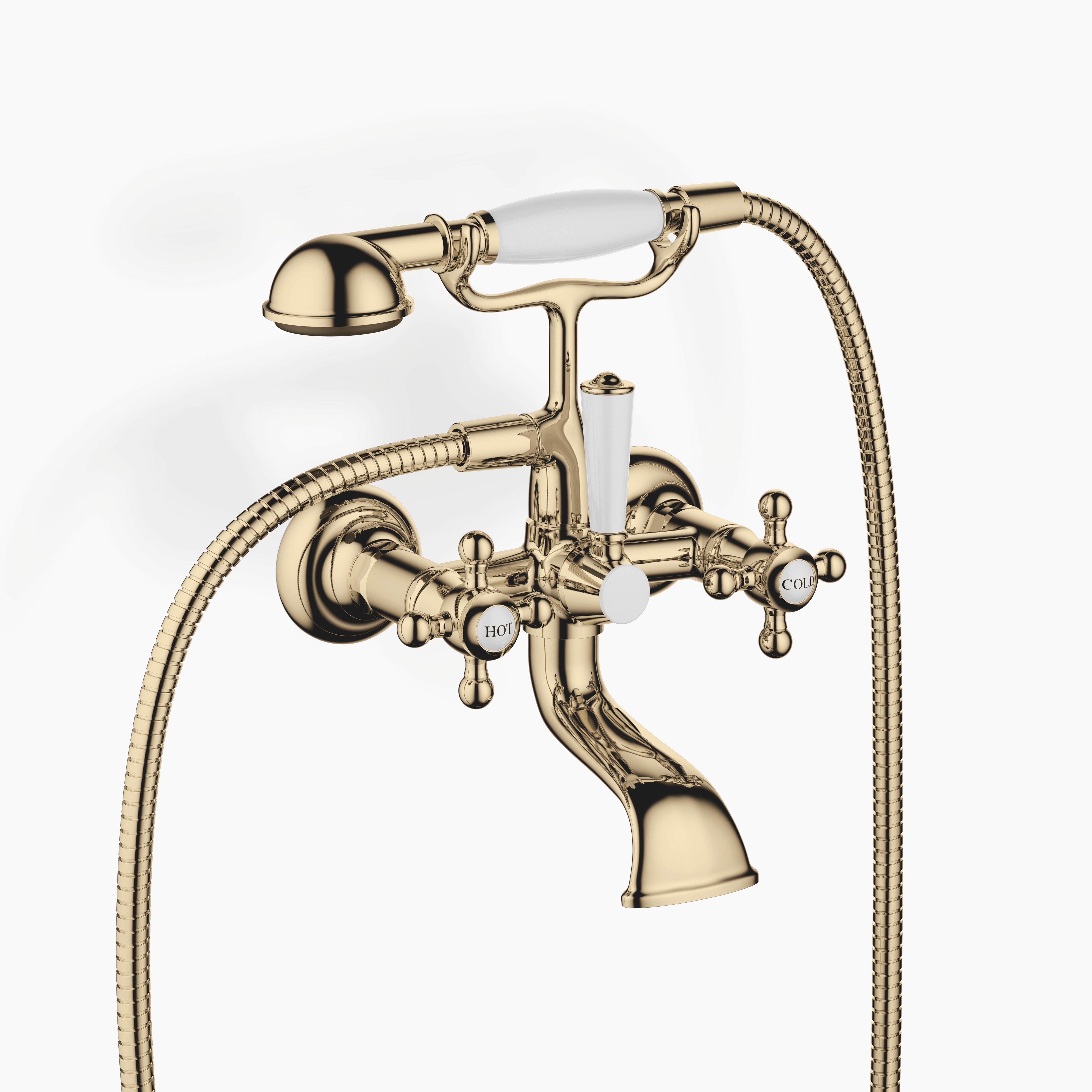 Madison Bath Mixer For Wall Mounting With Hand Shower Set Chrome
