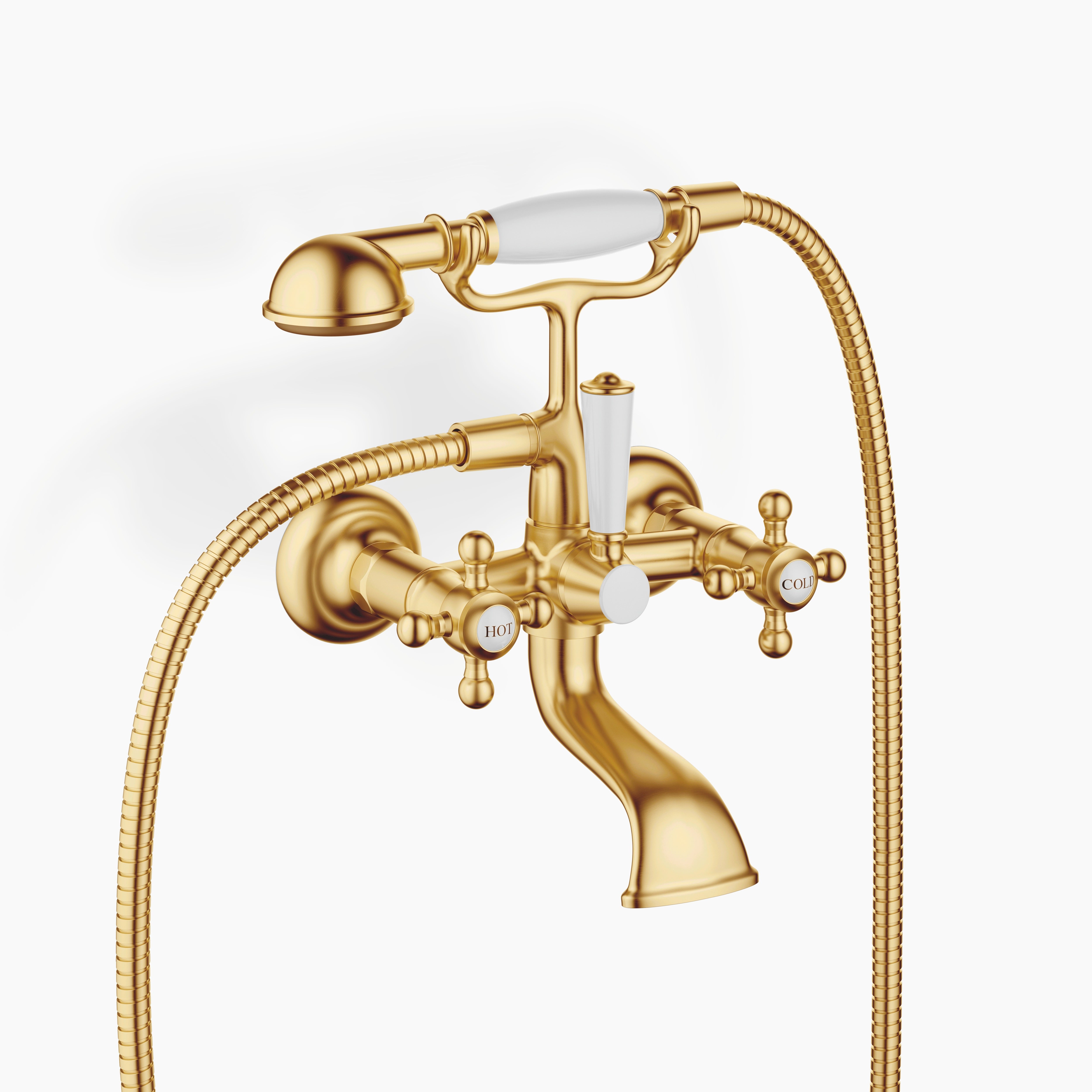 Madison Bath Mixer For Wall Mounting With Hand Shower Set Chrome