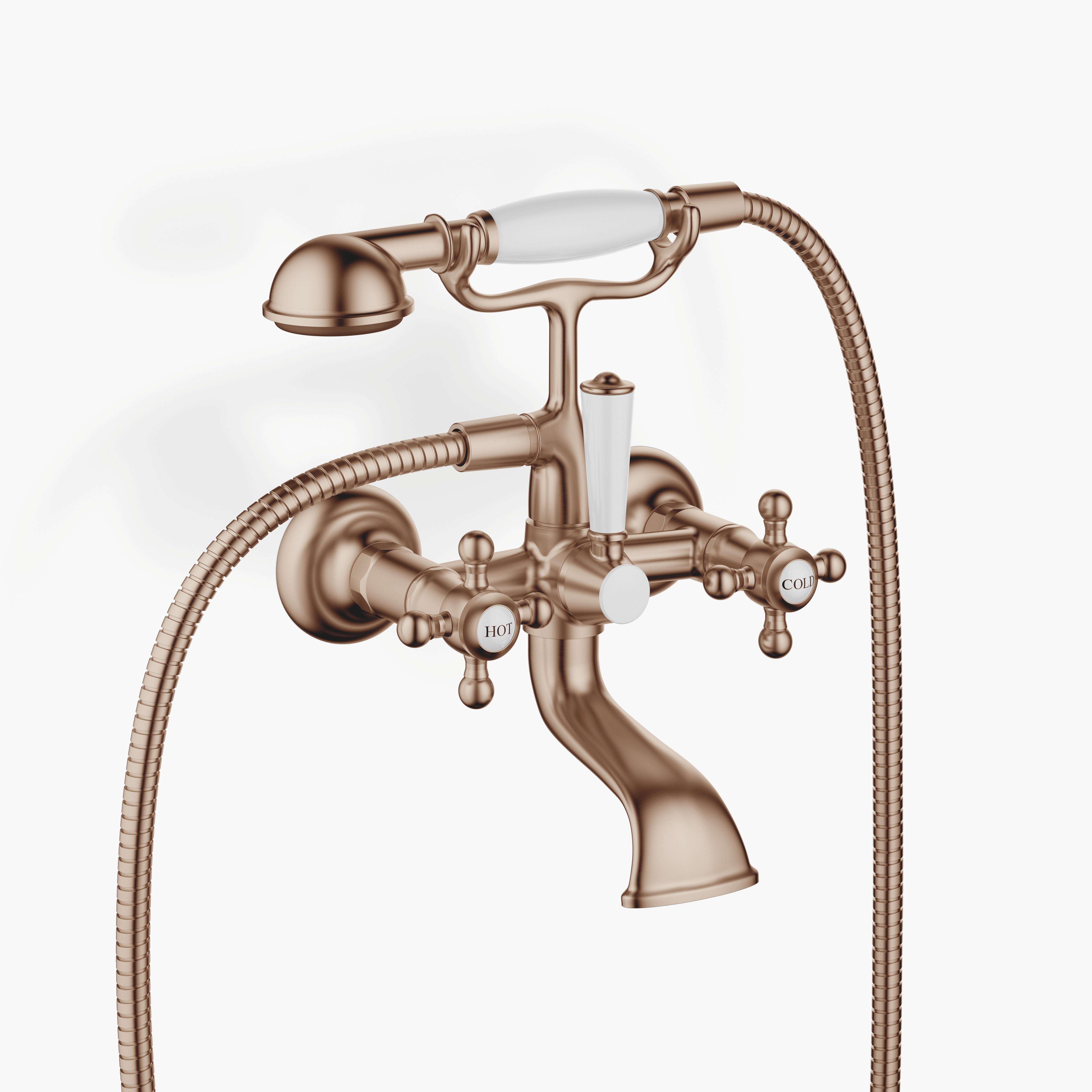 Madison Bath Mixer For Wall Mounting With Hand Shower Set Chrome
