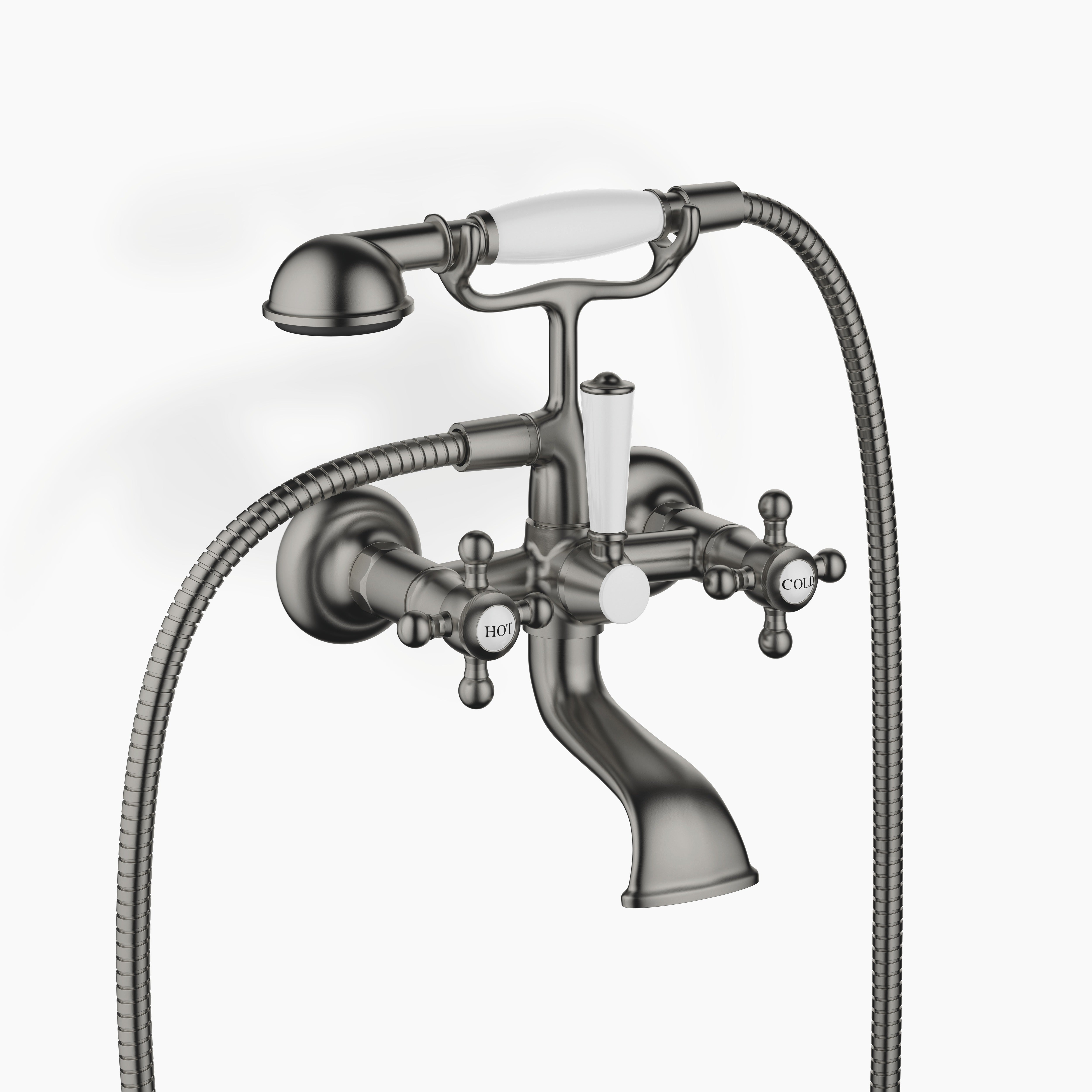 Madison Bath Mixer For Wall Mounting With Hand Shower Set Chrome