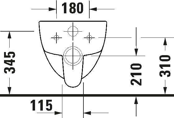 D-Code Wall-mounted toilet White High Gloss