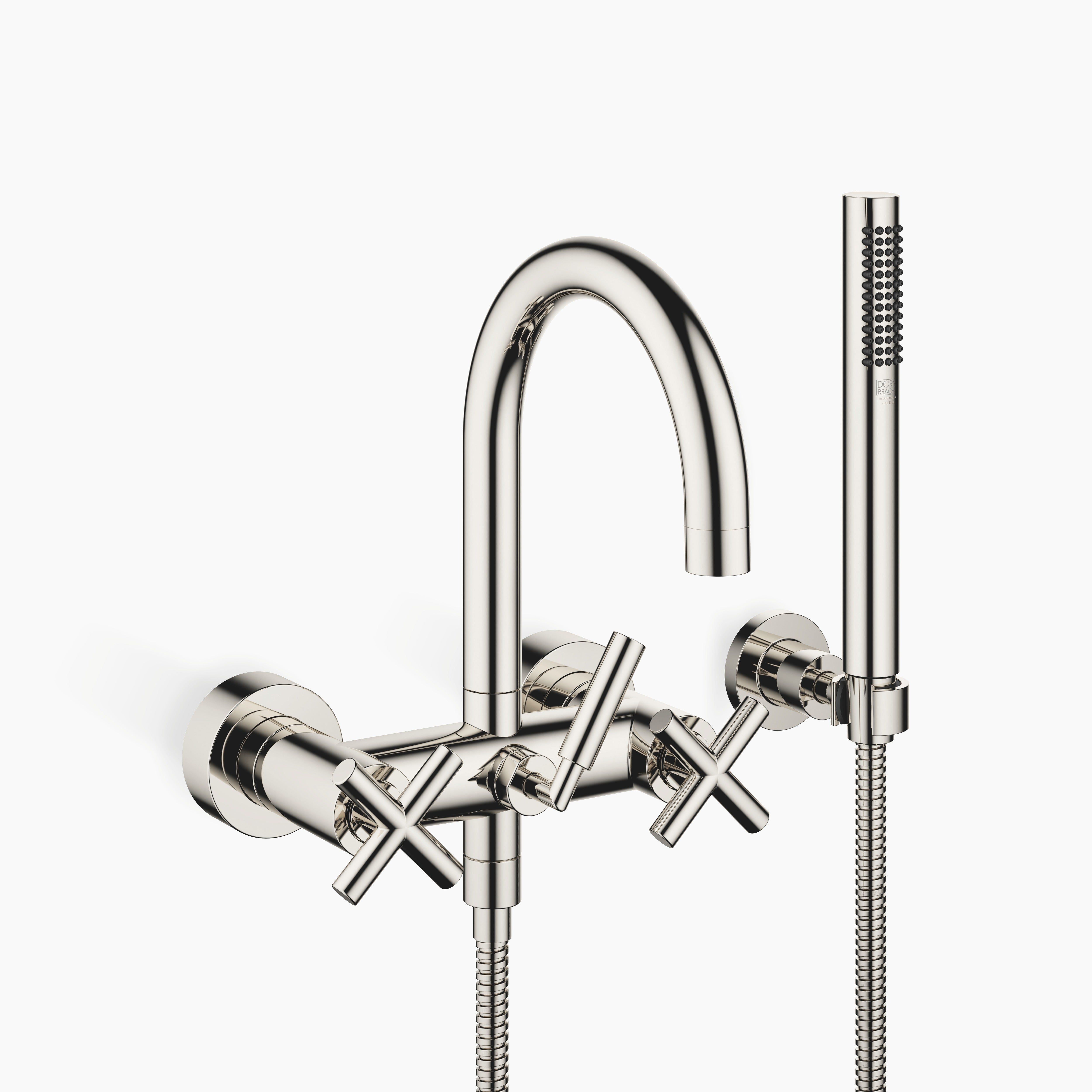Tara Bath Mixer For Wall Mounting With Hand Shower Set Chrome II