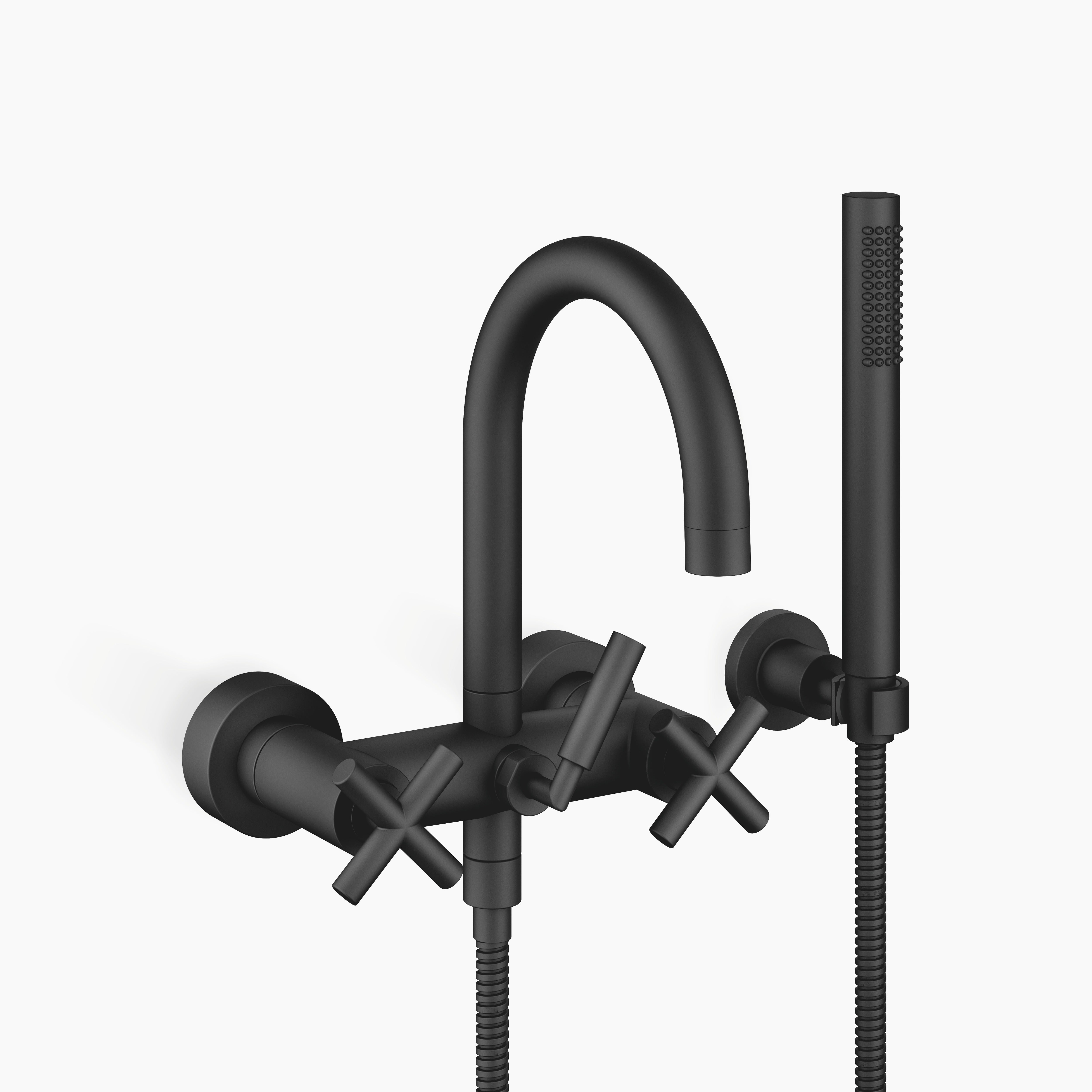 Tara Bath Mixer For Wall Mounting With Hand Shower Set Chrome II