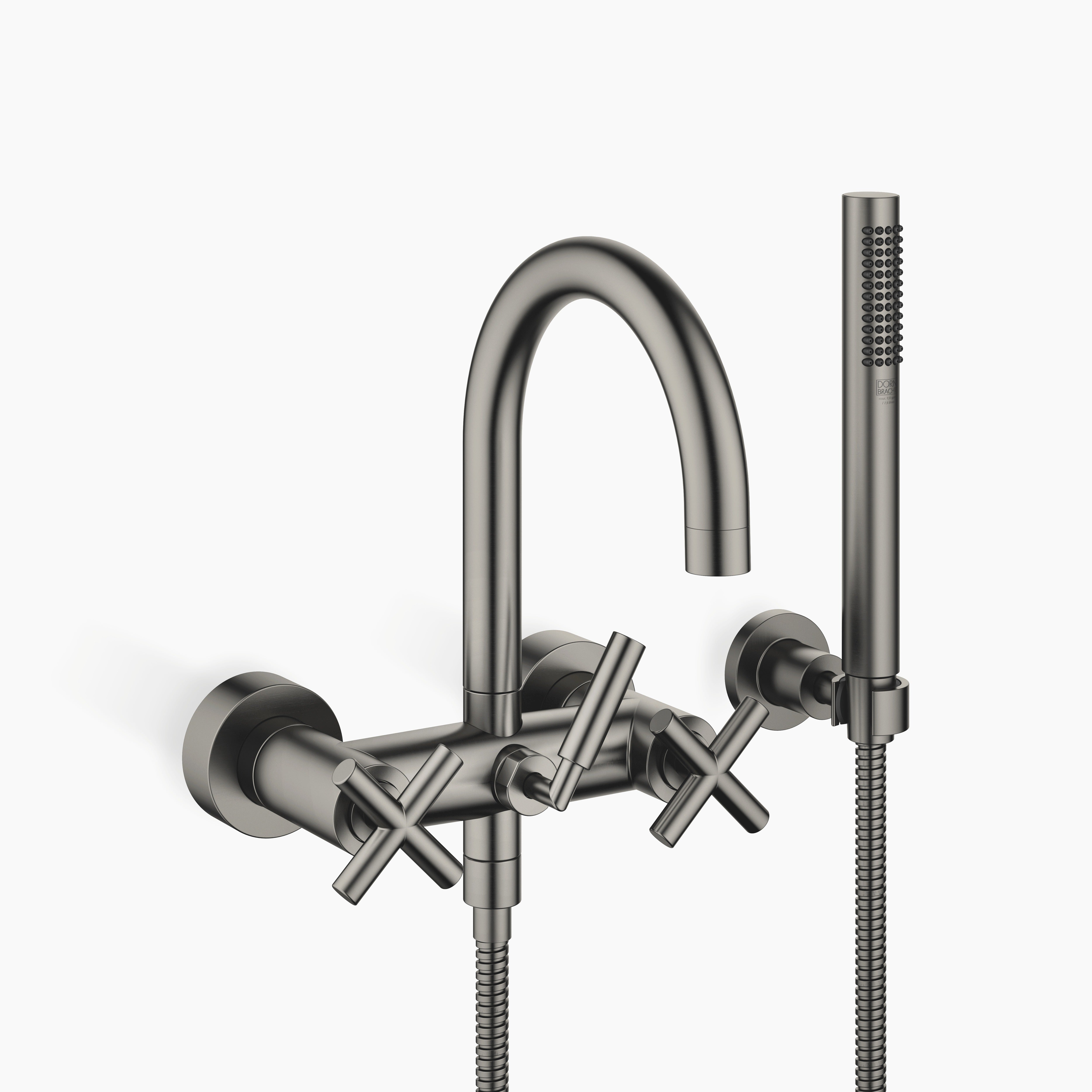 Tara Bath Mixer For Wall Mounting With Hand Shower Set Chrome II