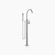 Single Lever Bath Mixer With Stand Pipe For Free Standing Assembly With Hand Shower Set Chrome