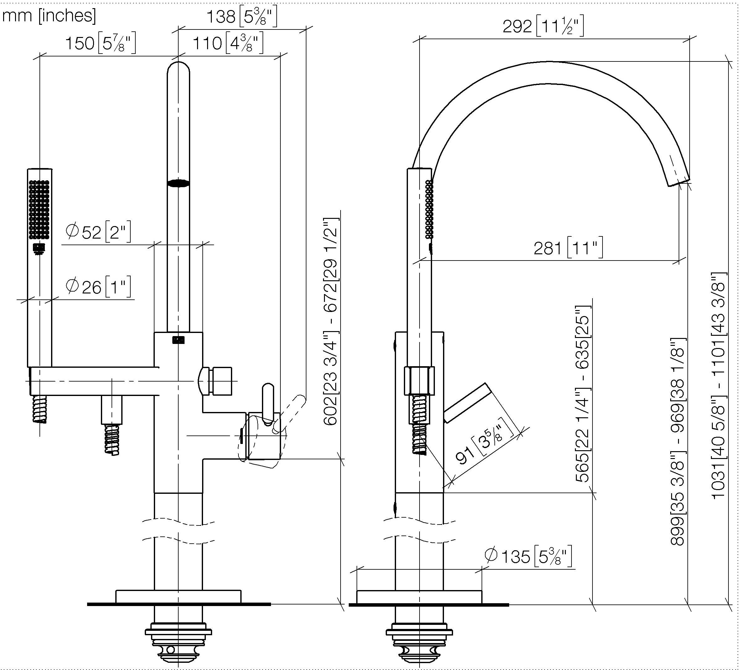 Single Lever Bath Mixer With Stand Pipe For Free Standing Assembly With Hand Shower Set Chrome