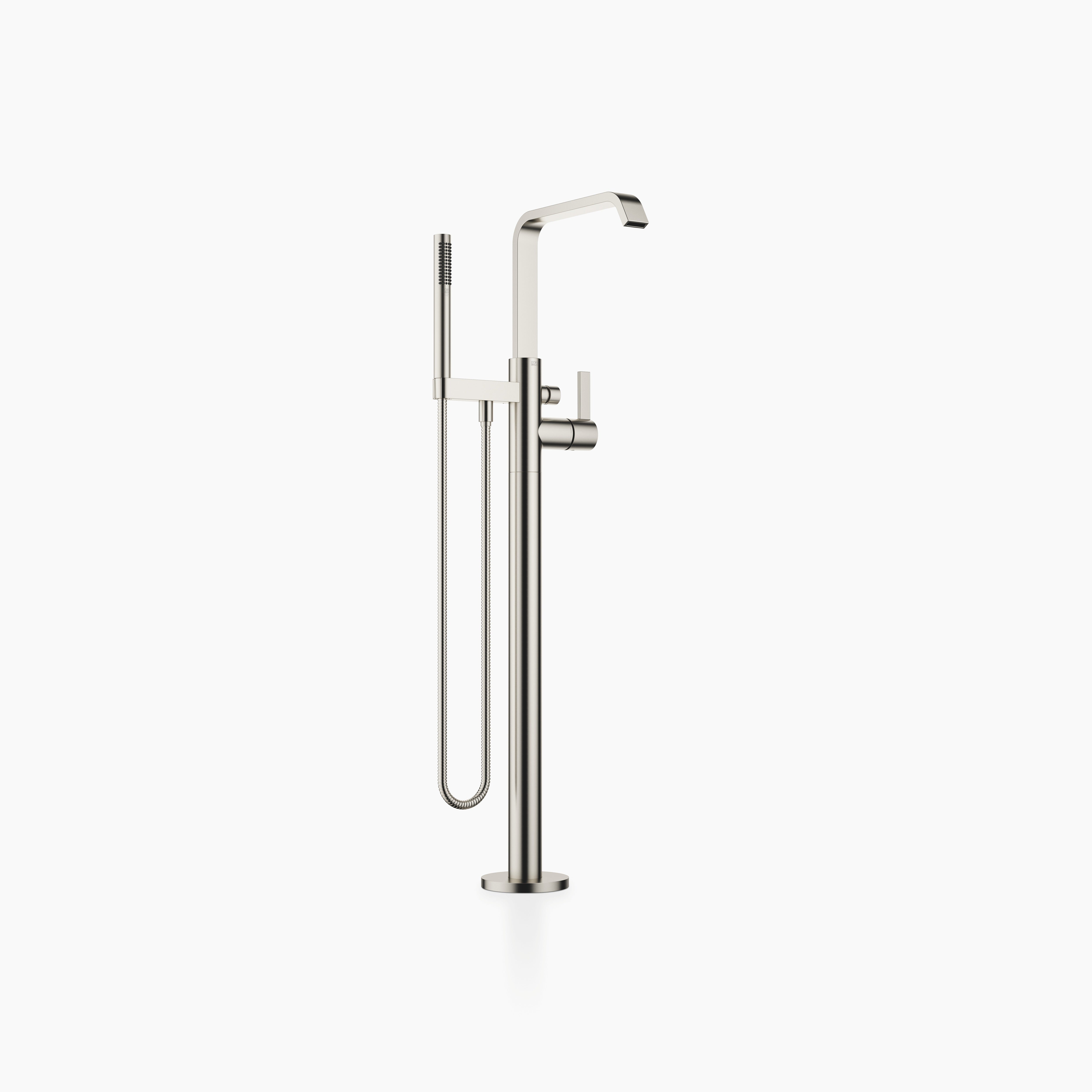 Imo Single Lever Bath Mixer With Stand Pipe For Free Standing Assembly With Hand Shower Set Chrome
