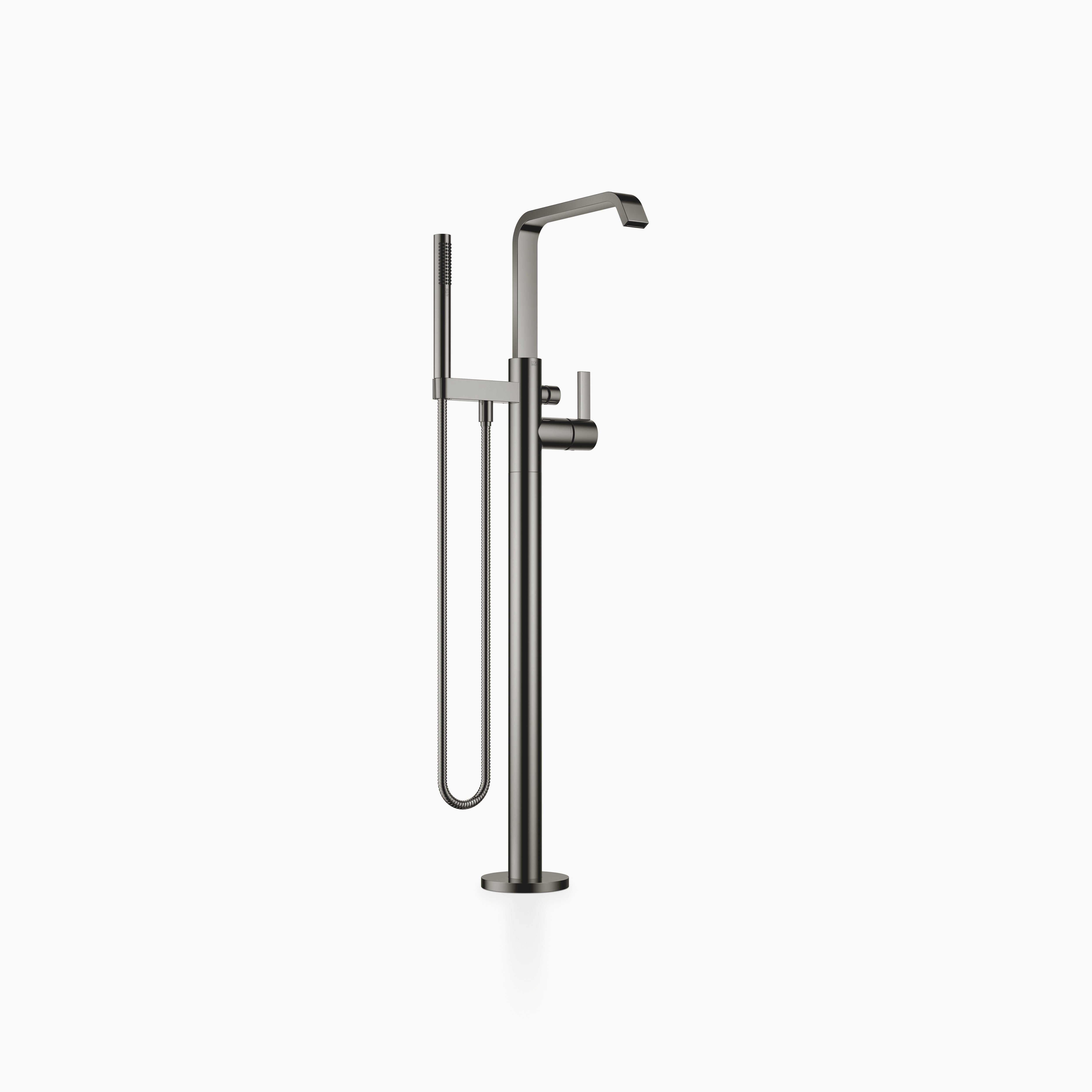 Imo Single Lever Bath Mixer With Stand Pipe For Free Standing Assembly With Hand Shower Set Chrome