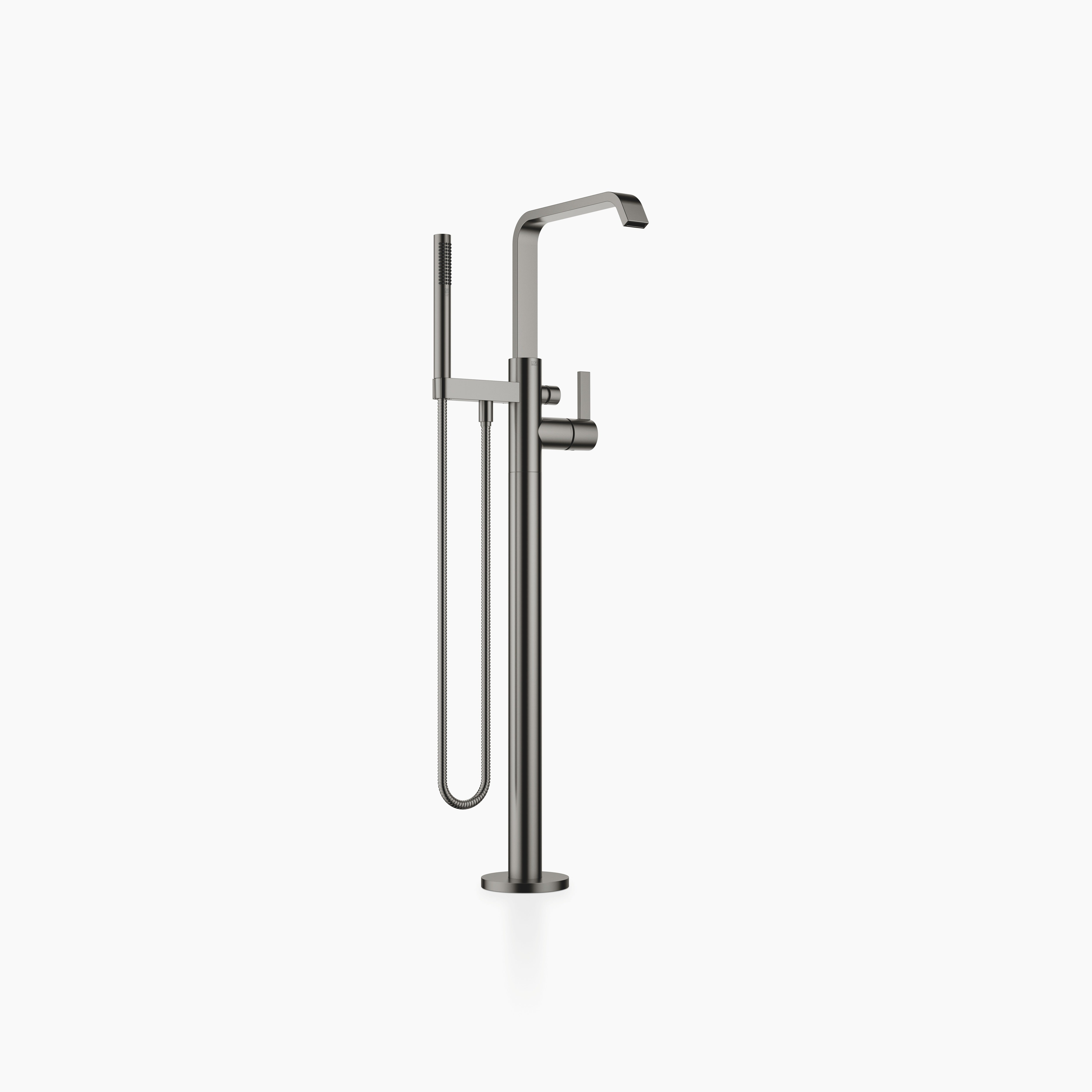 Imo Single Lever Bath Mixer With Stand Pipe For Free Standing Assembly With Hand Shower Set Chrome