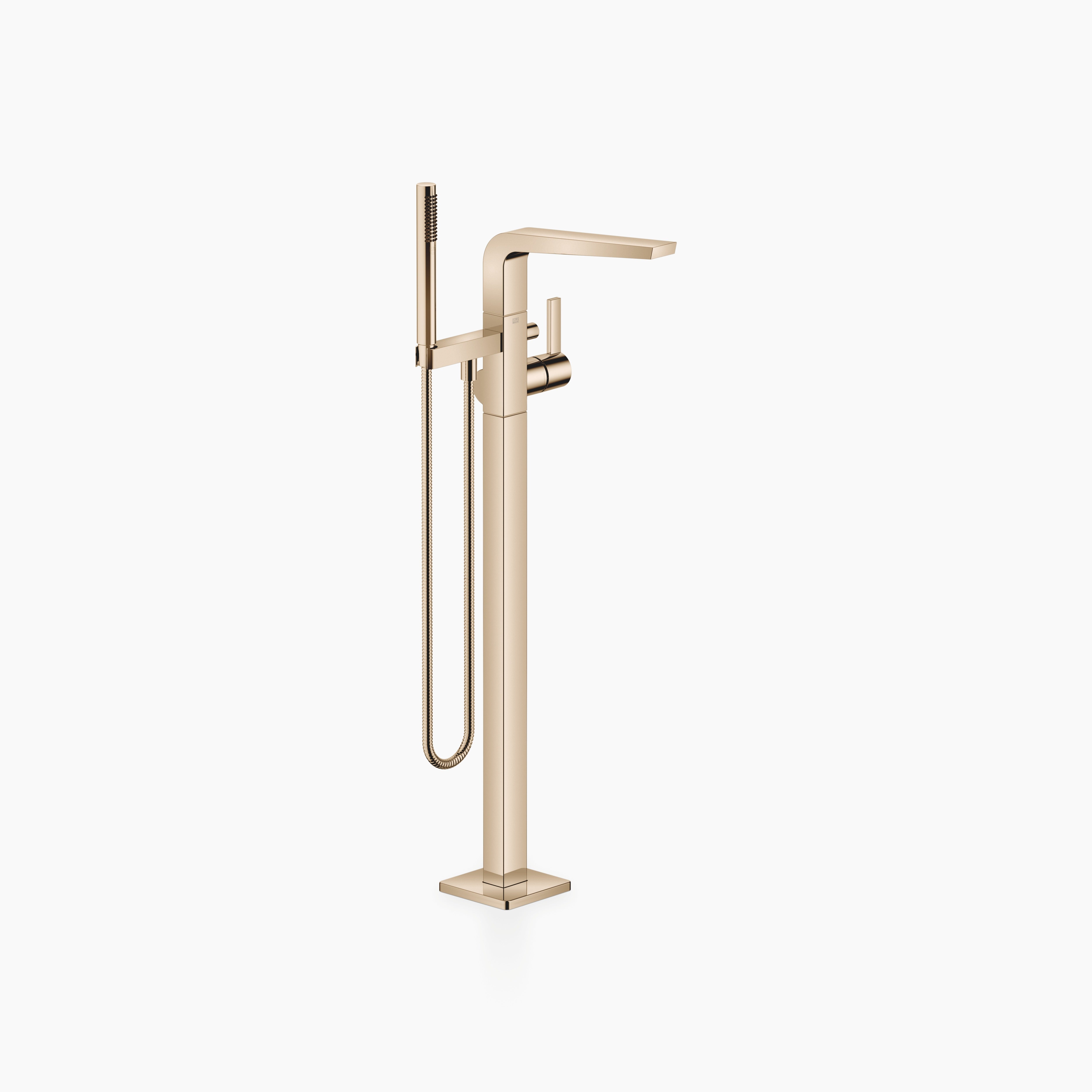 Cl 1 Single Lever Bath Mixer With Stand Pipe For Free Standing Assembly With Hand Shower Set Chrome