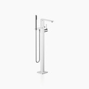 Lulu Single Lever Bath Mixer With Stand Pipe For Free Standing Assembly With Hand Shower Set Chrome
