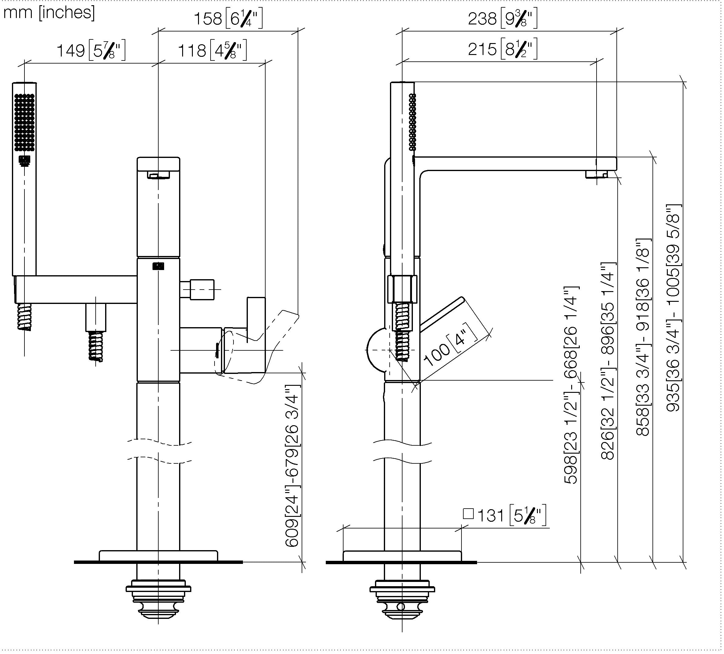 Lulu Single Lever Bath Mixer With Stand Pipe For Free Standing Assembly With Hand Shower Set Chrome