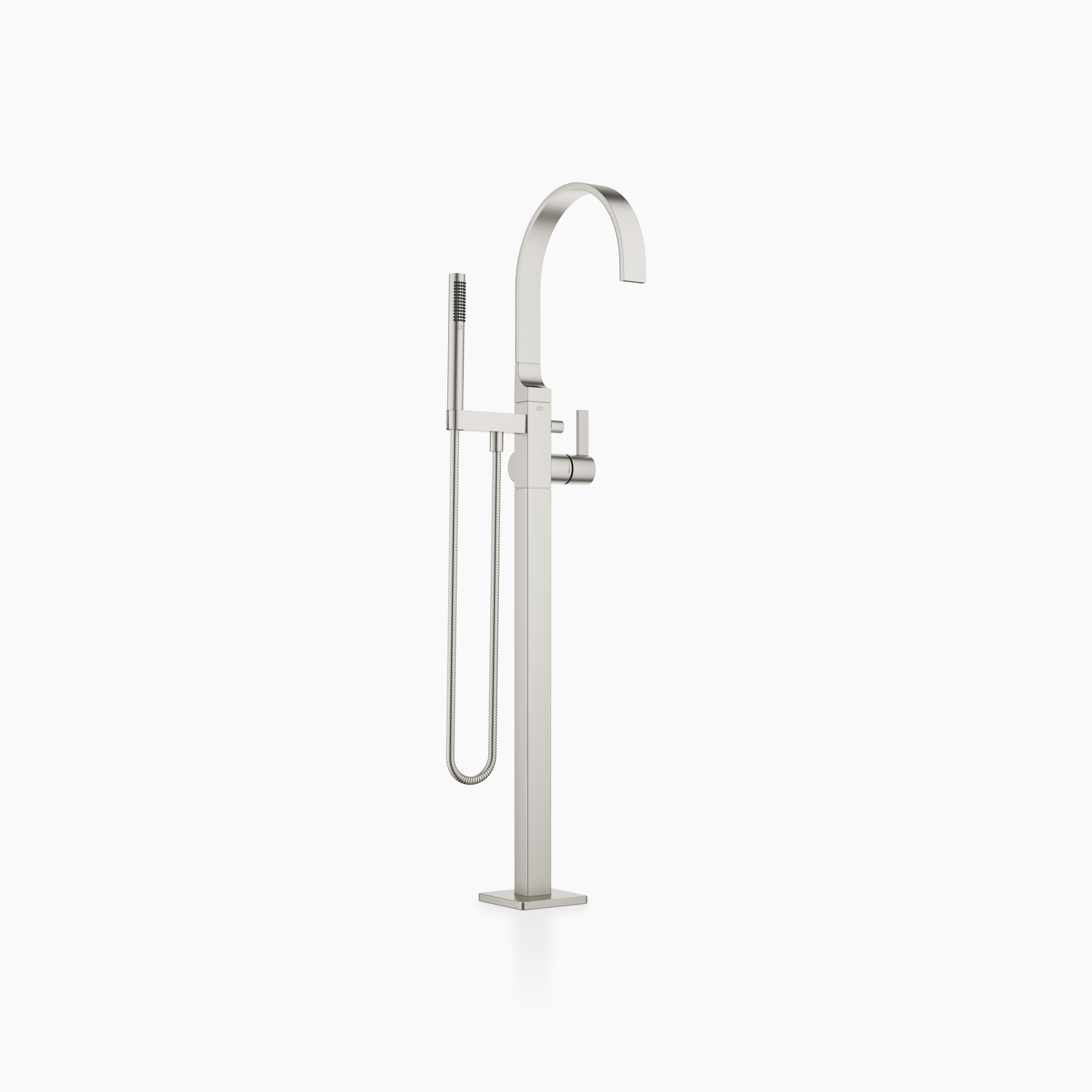 Mem Single Lever Bath Mixer With Stand Pipe For Free Standing Assembly With Hand Shower Set Chrome