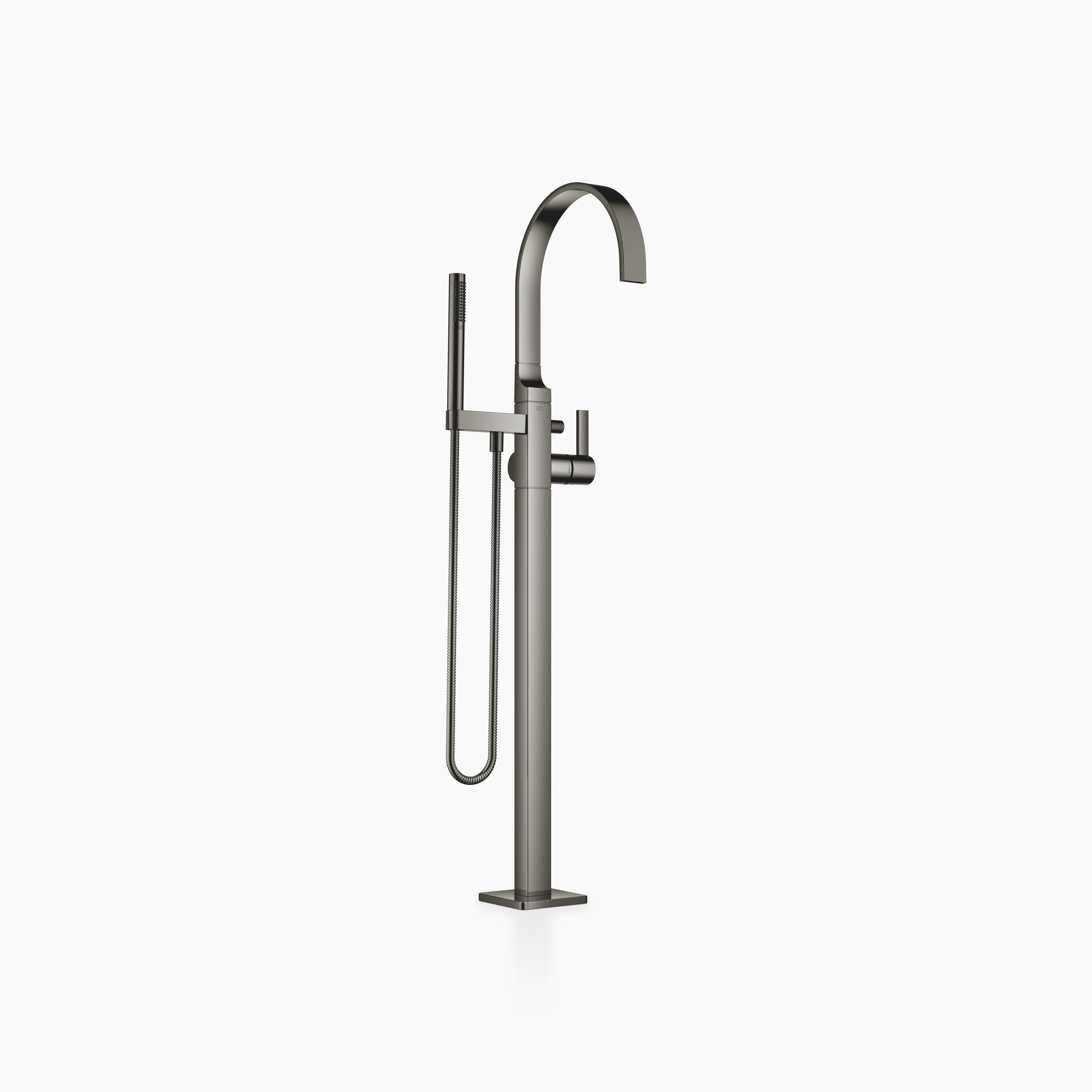 Mem Single Lever Bath Mixer With Stand Pipe For Free Standing Assembly With Hand Shower Set Chrome