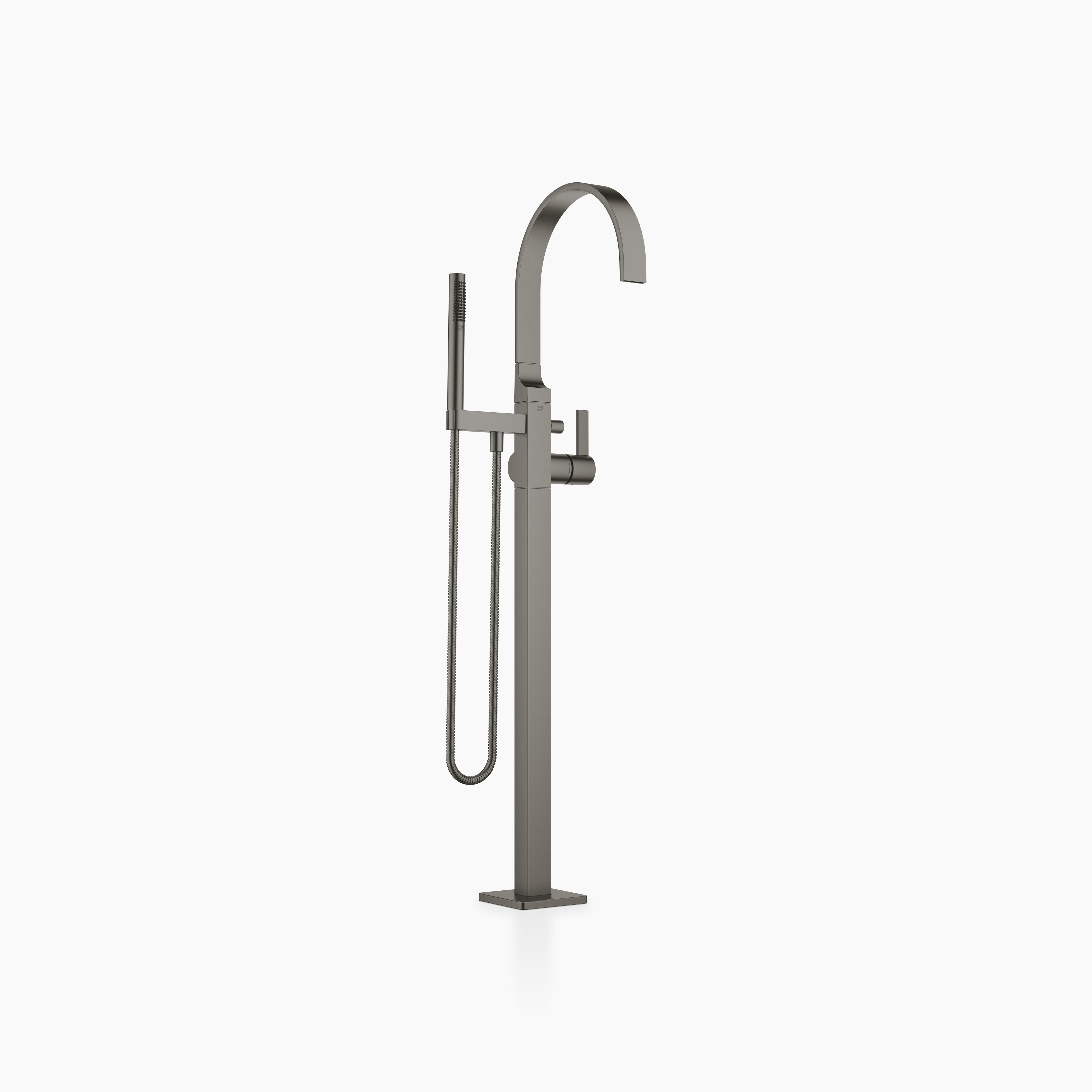 Mem Single Lever Bath Mixer With Stand Pipe For Free Standing Assembly With Hand Shower Set Chrome