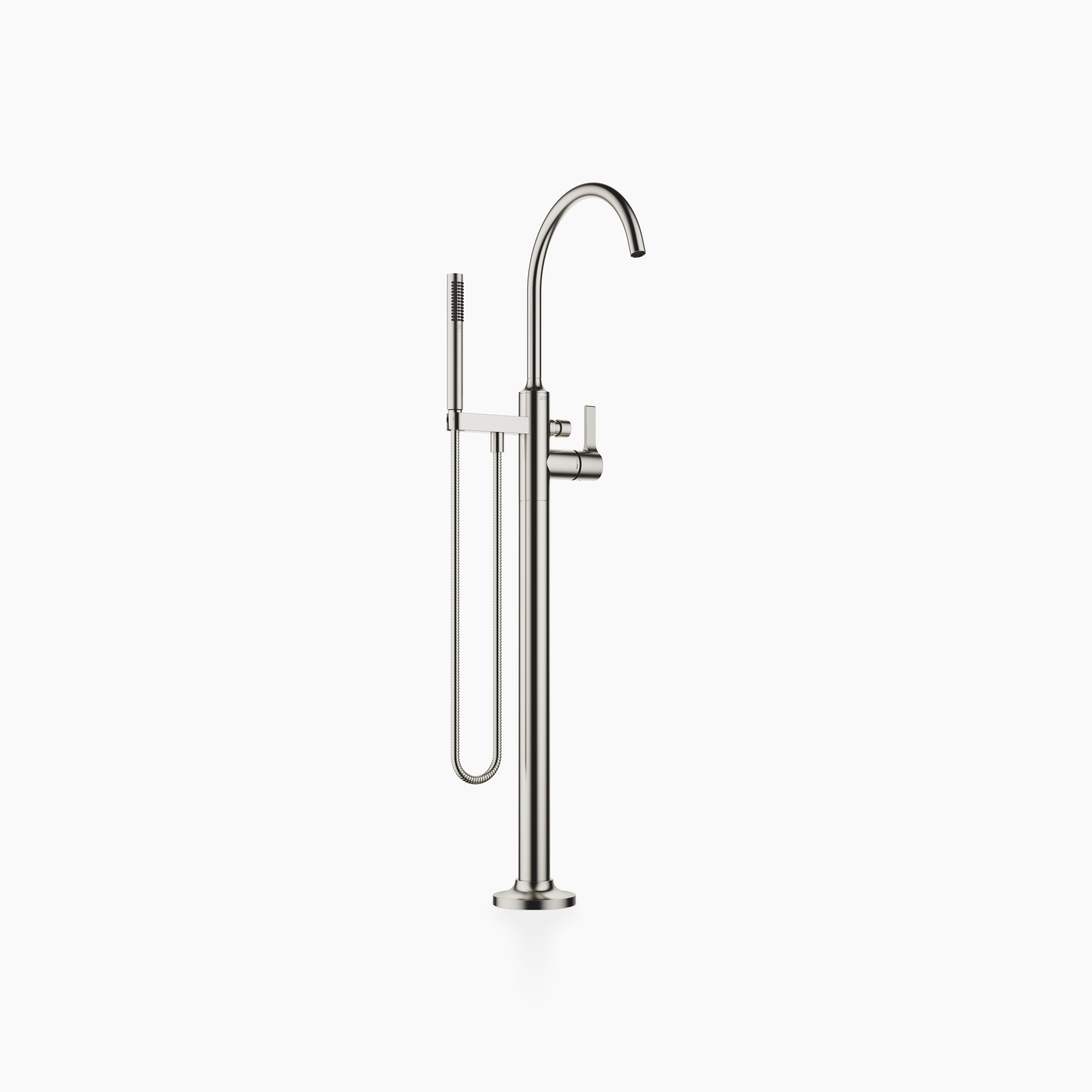 Vaia Single Lever Bath Mixer With Stand Pipe For Free Standing Assembly With Hand Shower Set