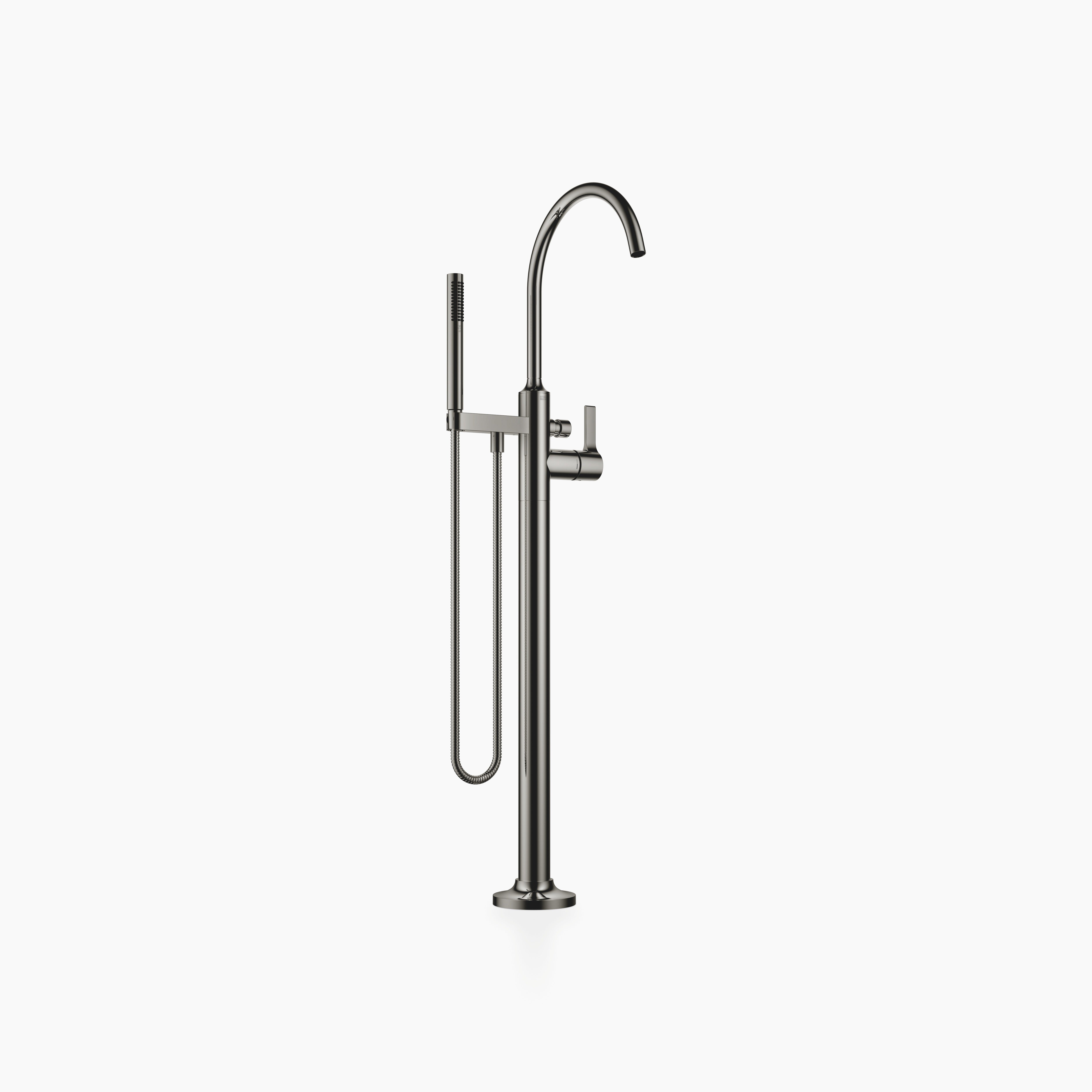 Vaia Single Lever Bath Mixer With Stand Pipe For Free Standing Assembly With Hand Shower Set