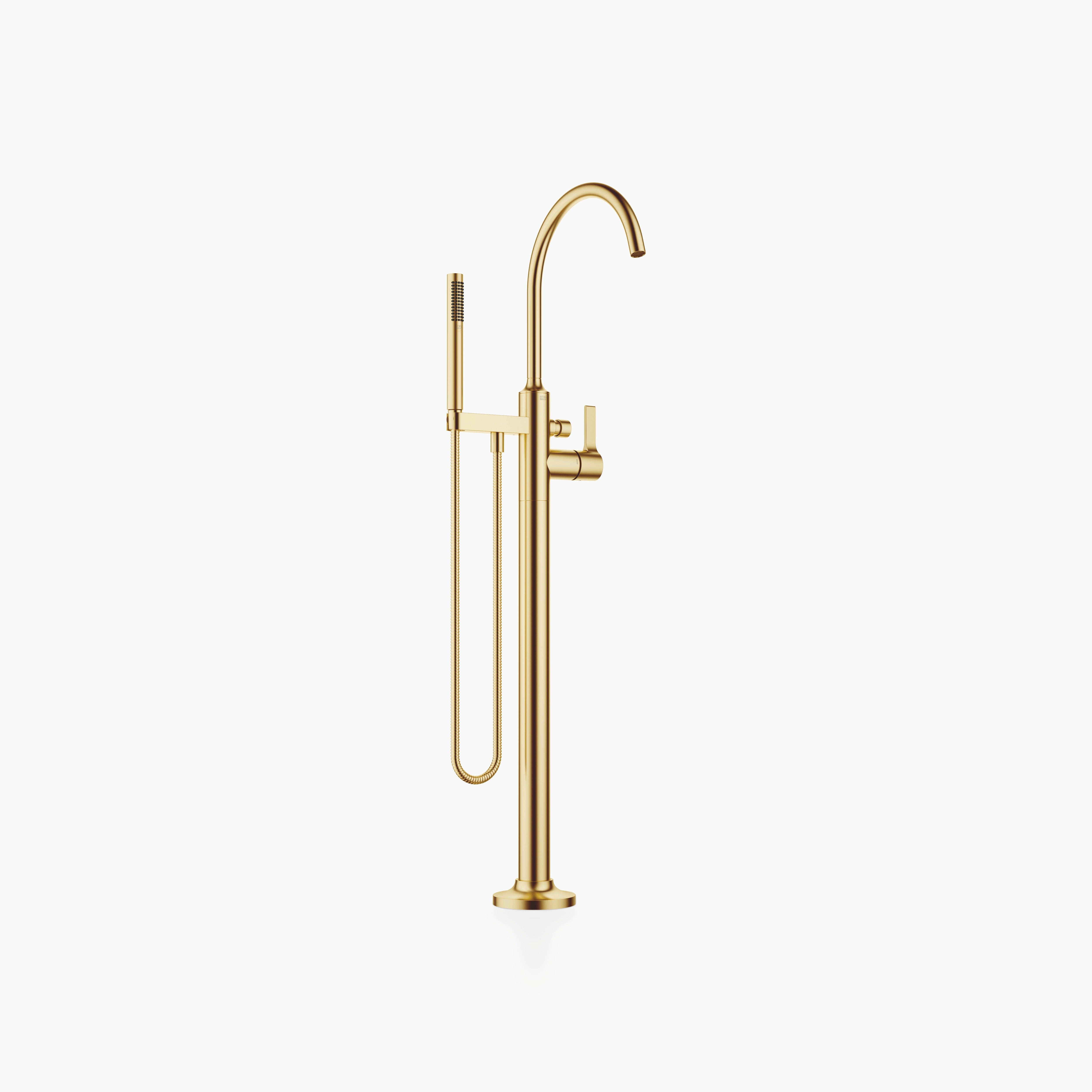 Vaia Single Lever Bath Mixer With Stand Pipe For Free Standing Assembly With Hand Shower Set