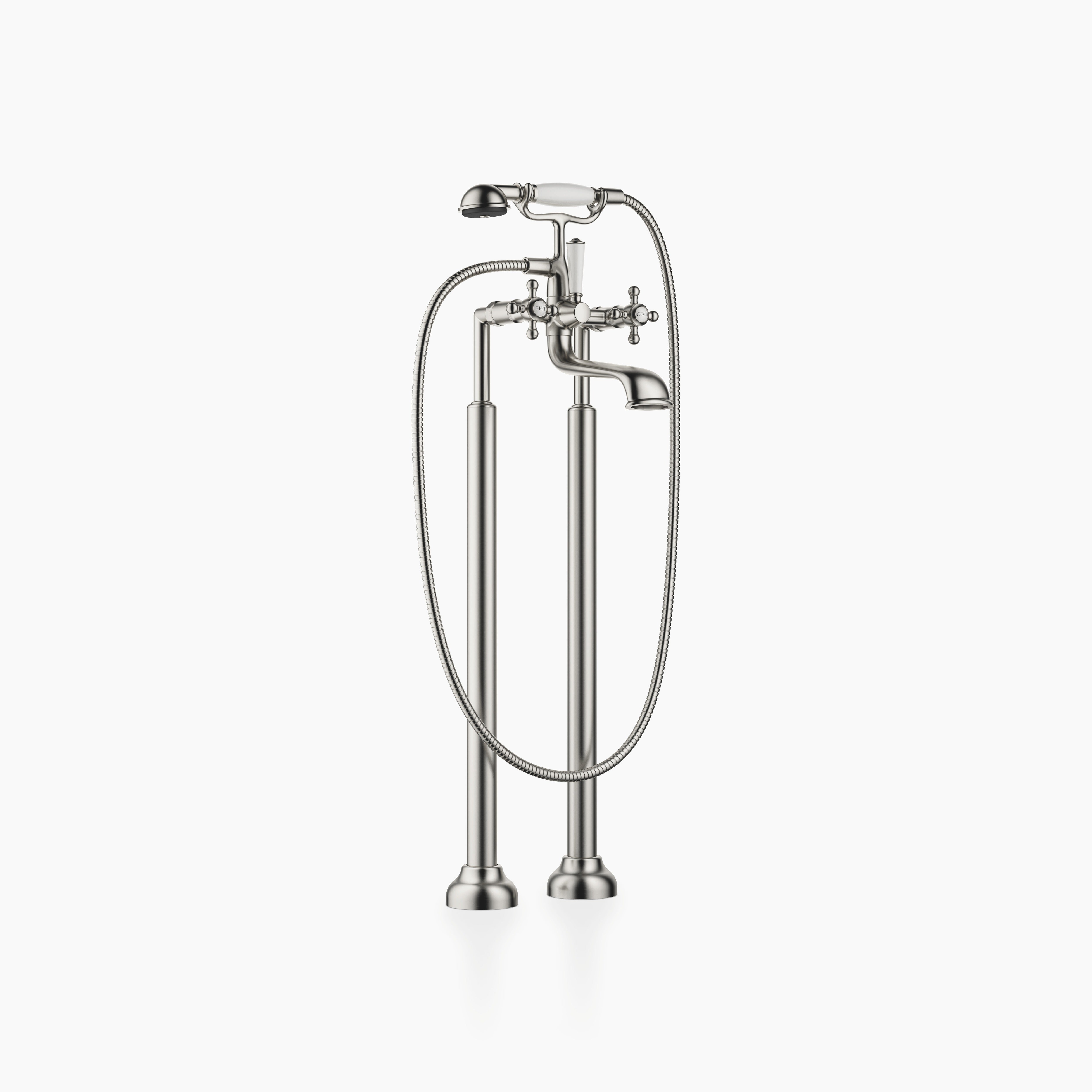 Madison Two Hole Bath Mixer For Free Standing Assembly With Hand Shower Set Chrome