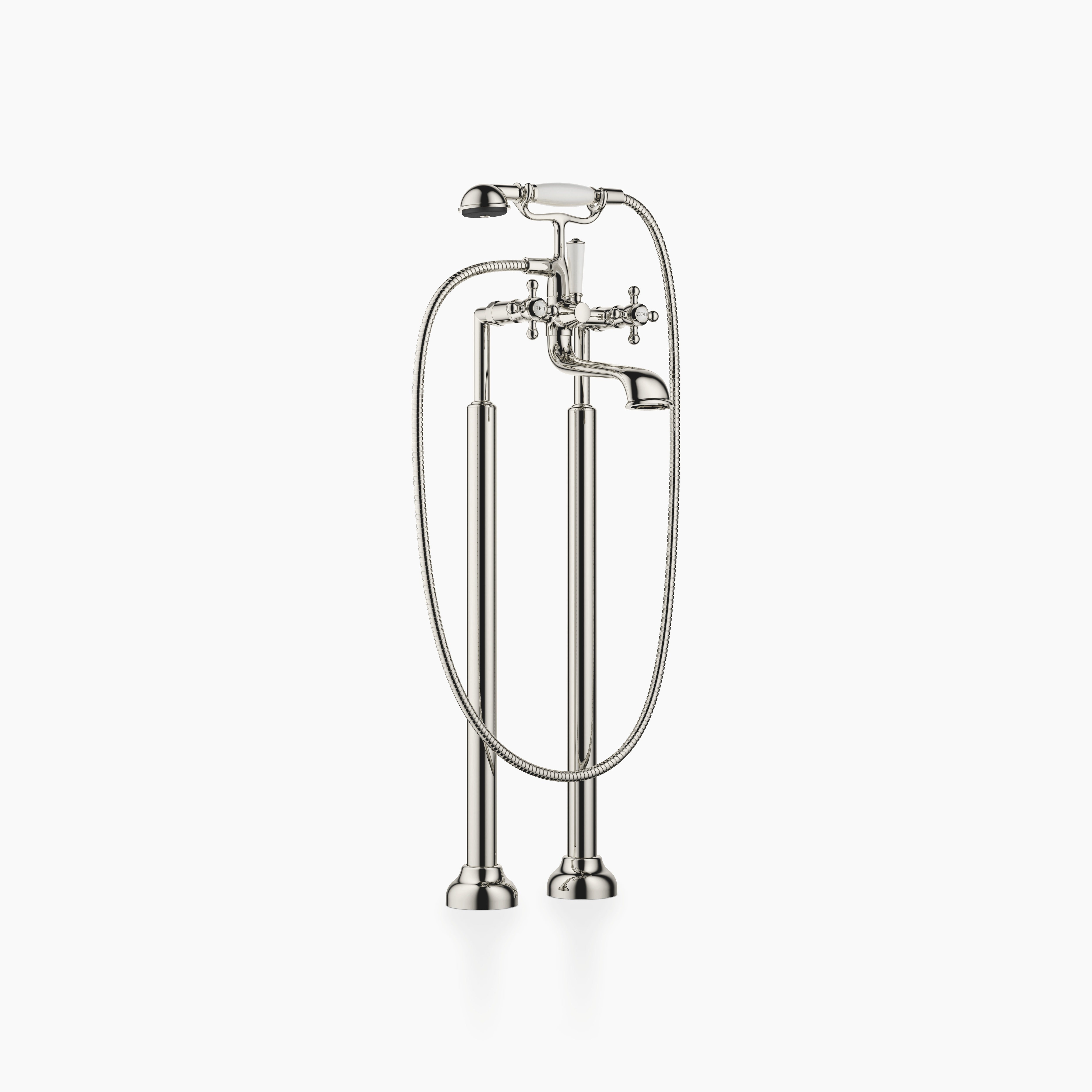 Madison Two Hole Bath Mixer For Free Standing Assembly With Hand Shower Set Chrome