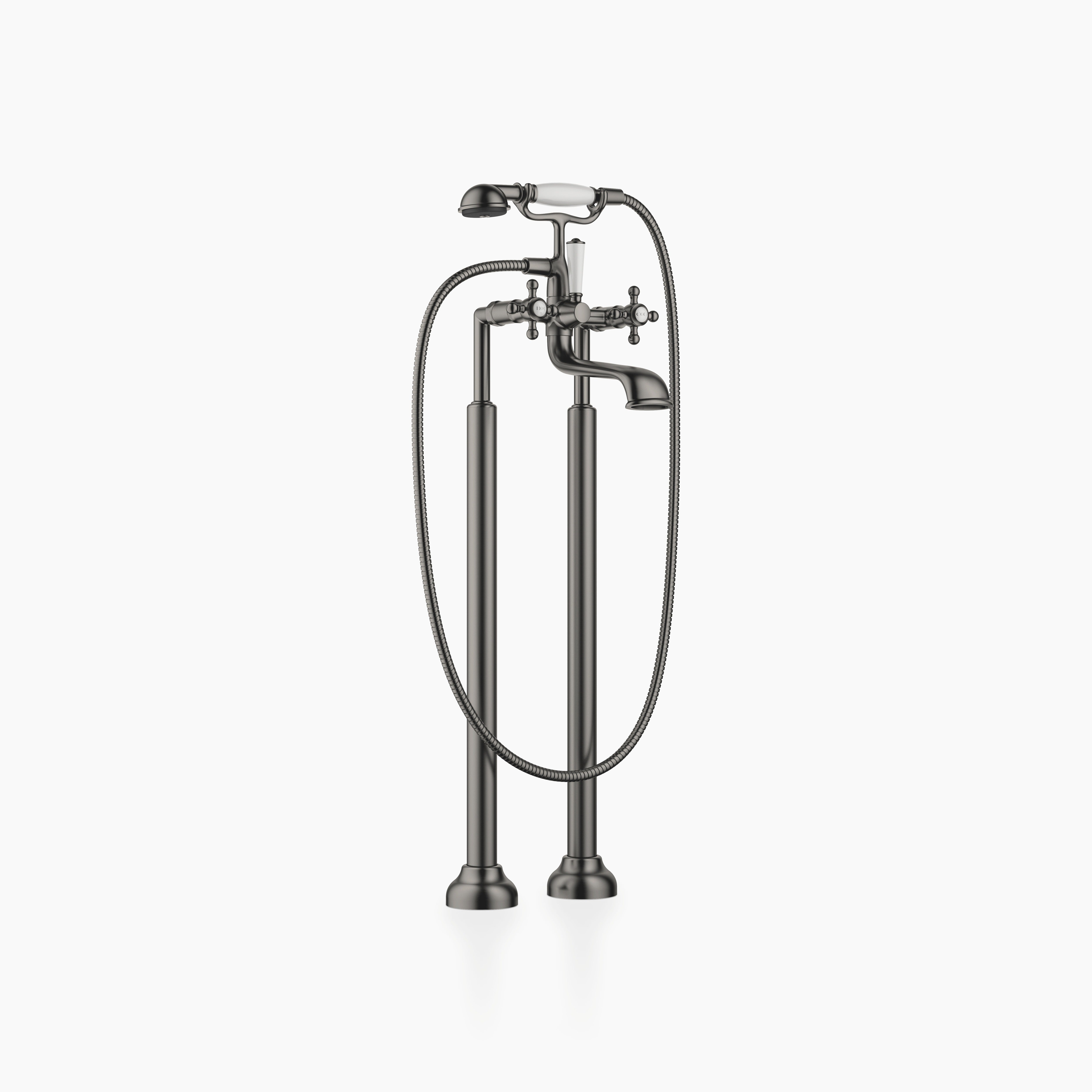Madison Two Hole Bath Mixer For Free Standing Assembly With Hand Shower Set Chrome